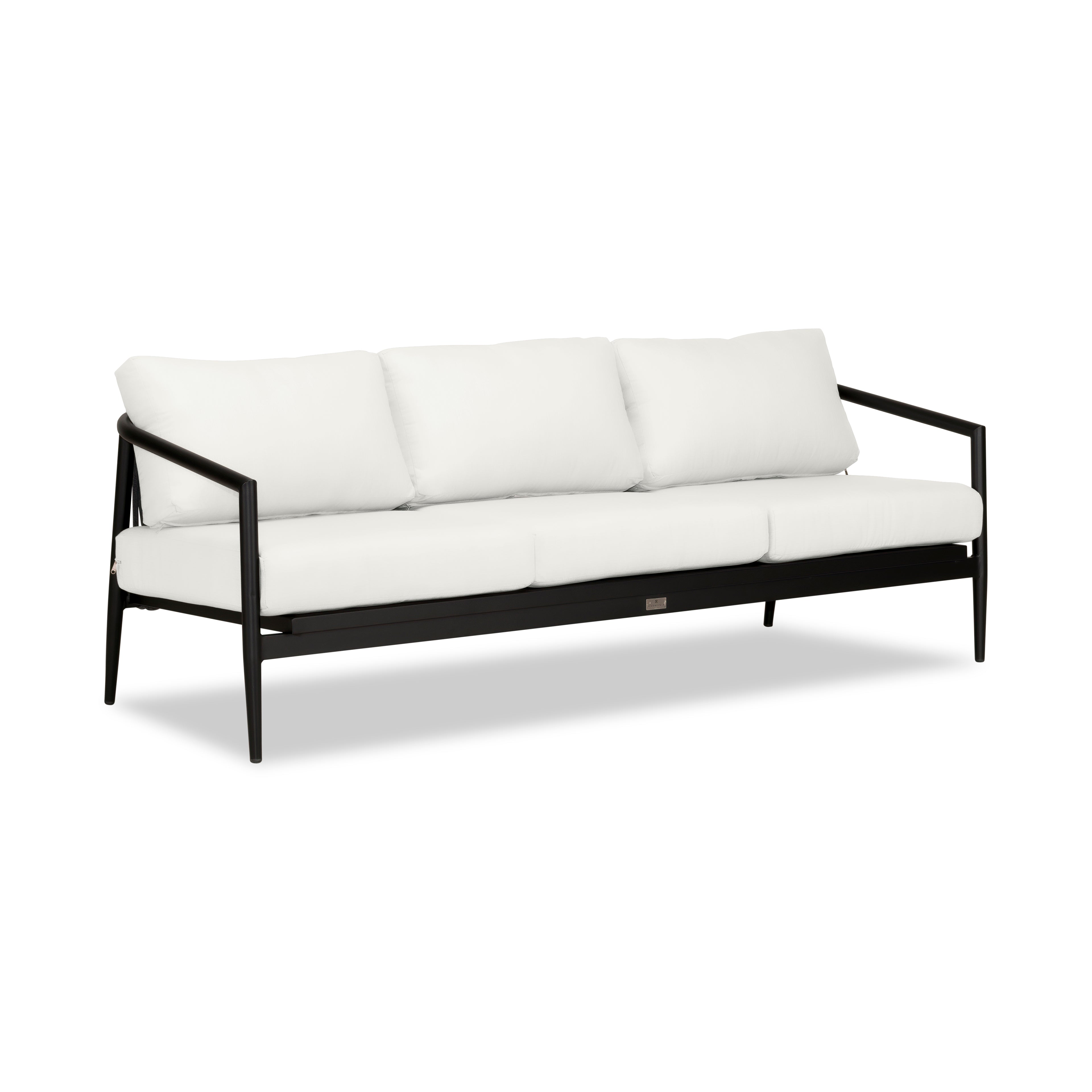 Olio Sofa#Finish_Black#Fabric_Canvas Natural