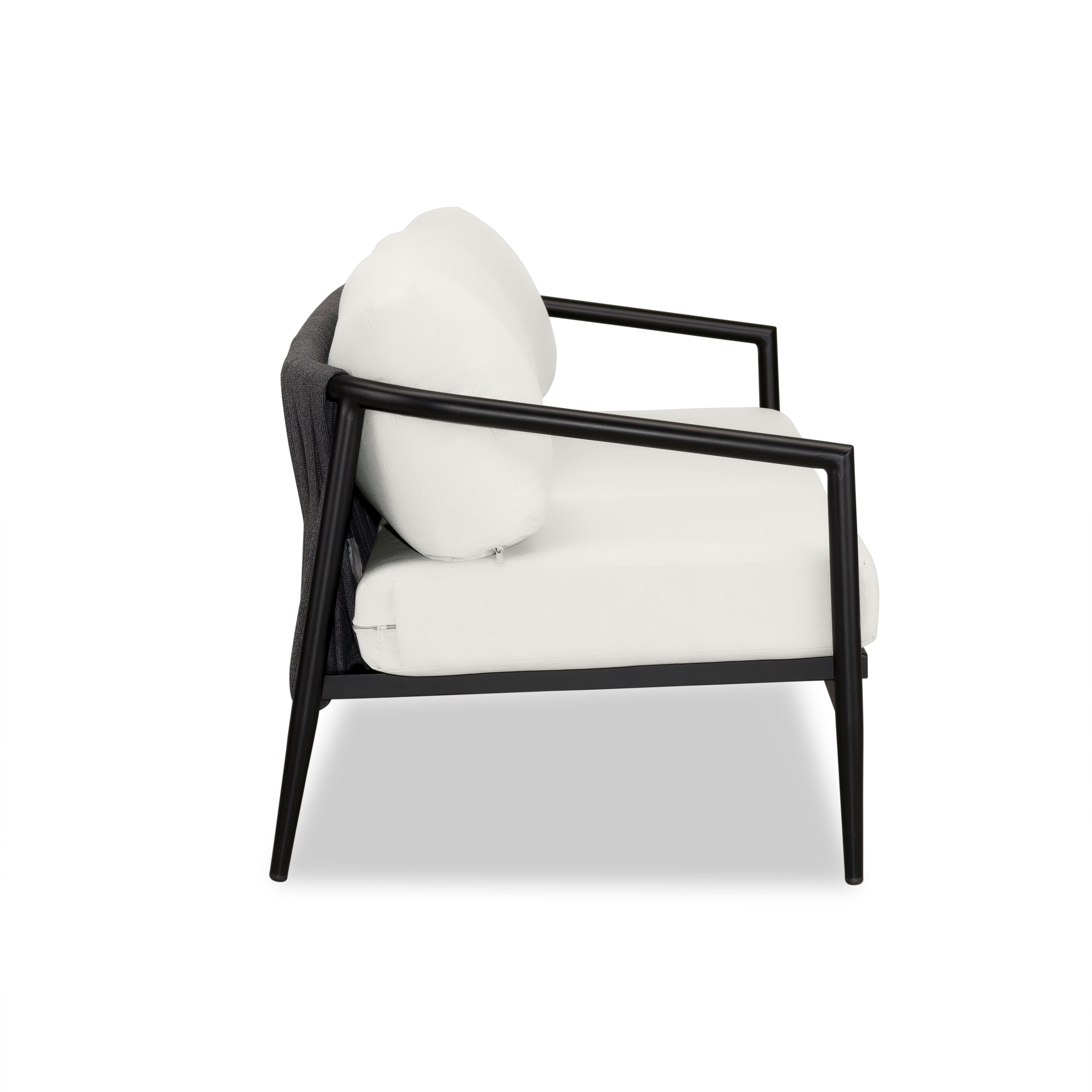 Olio Sofa#Finish_Black#Fabric_Canvas Natural