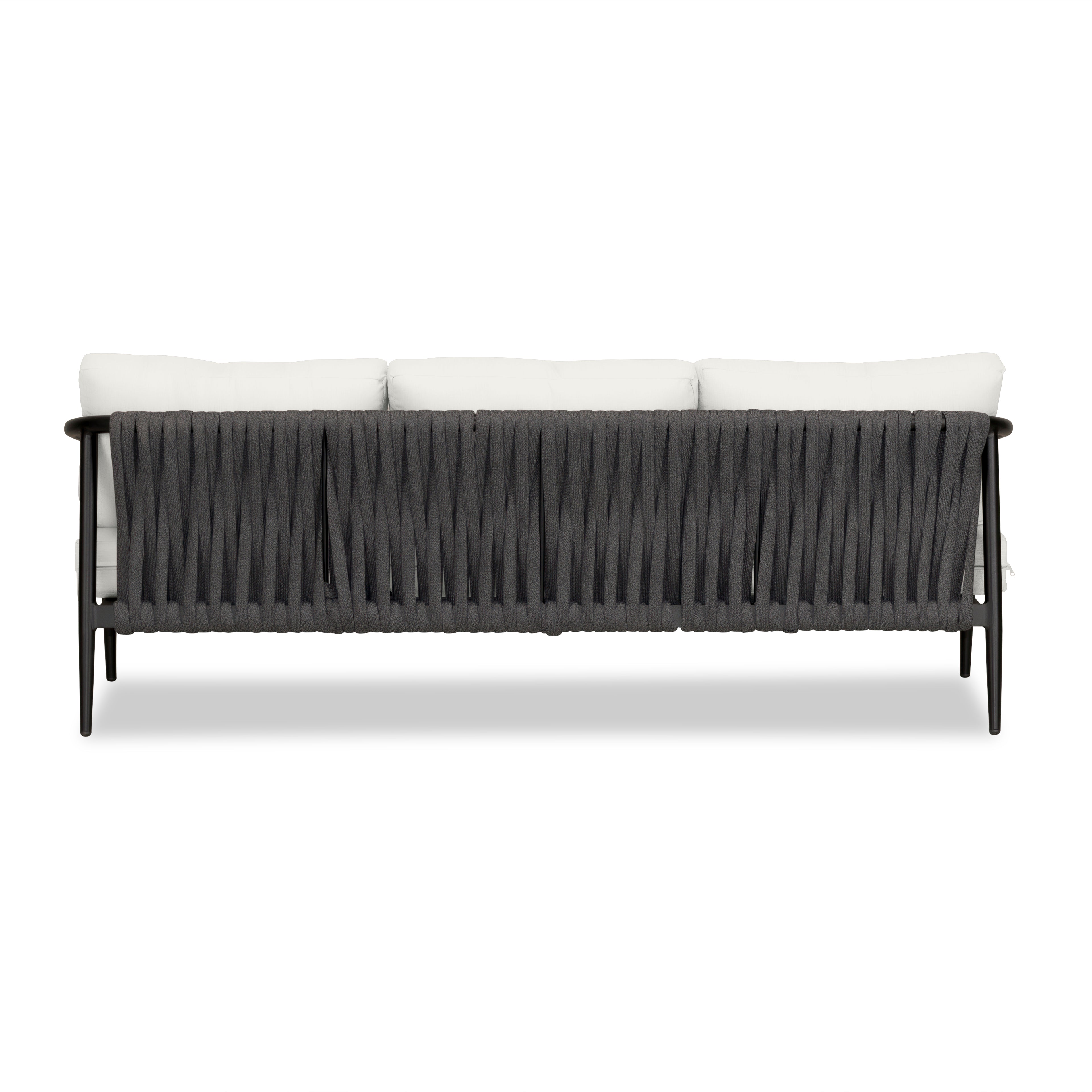 Olio Sofa#Finish_Black#Fabric_Canvas Natural