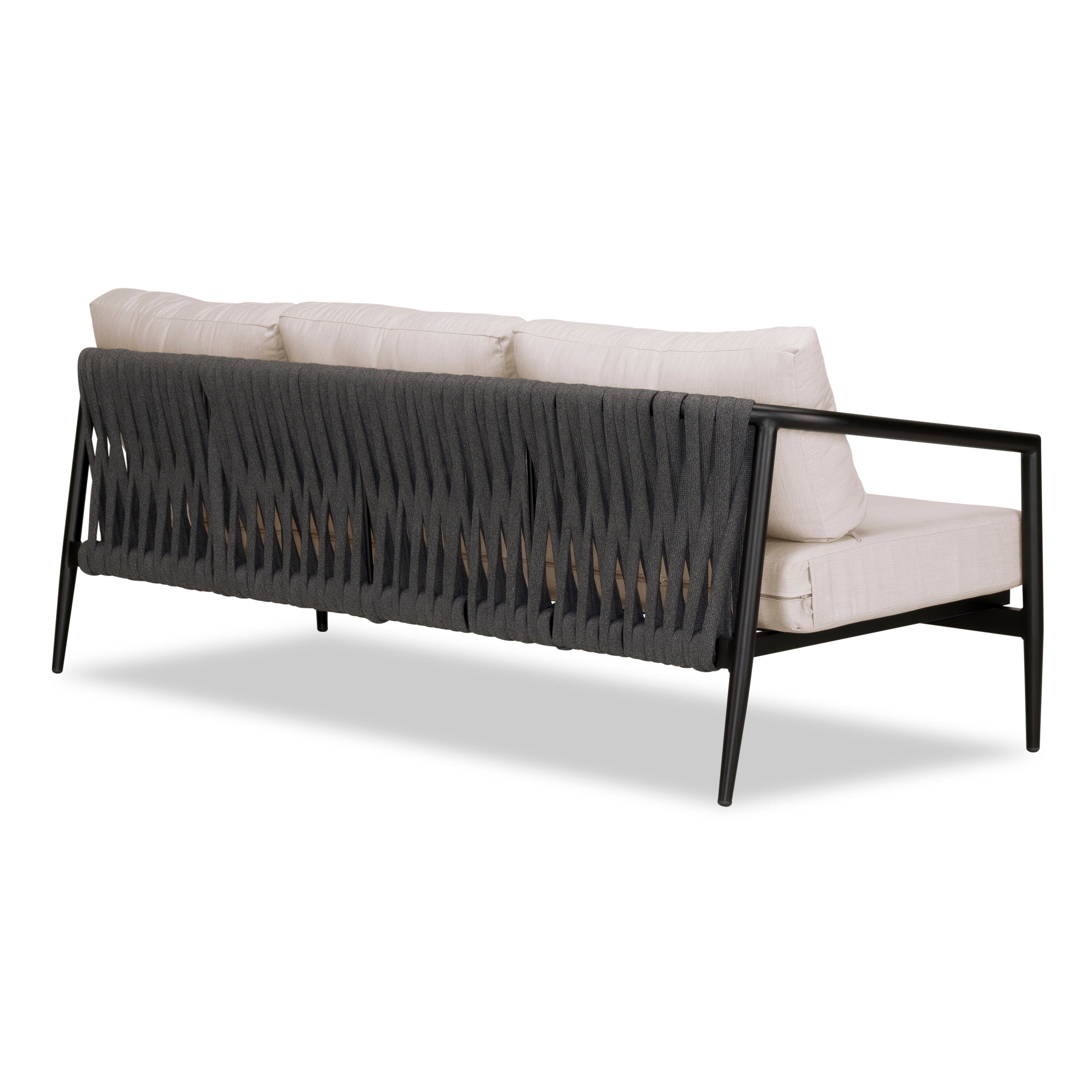 Olio Sofa#Finish_Black#Fabric_Cast Silver