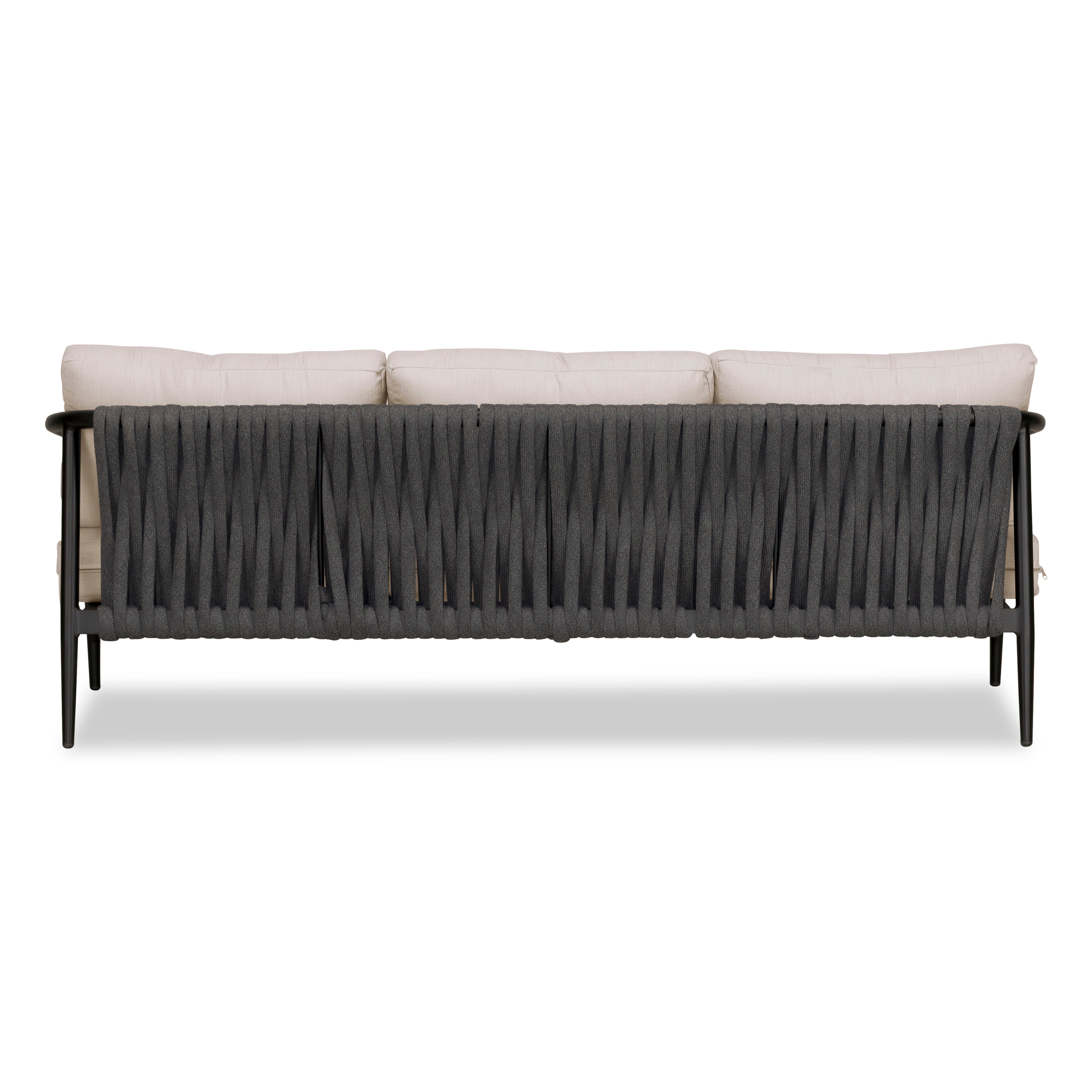 Olio Sofa#Finish_Black#Fabric_Cast Silver
