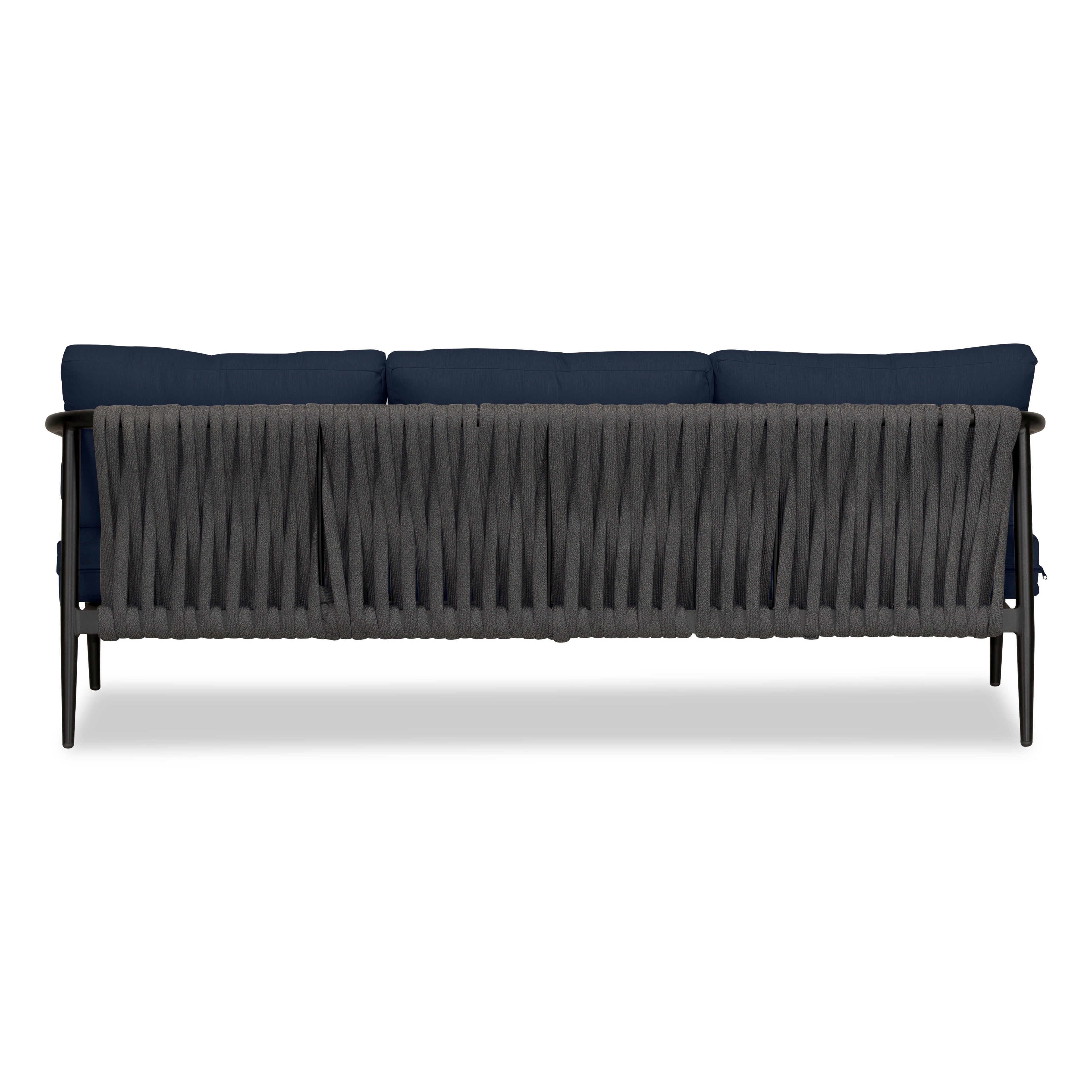 Olio Sofa#Finish_Black#Fabric_Spectrum Indigo
