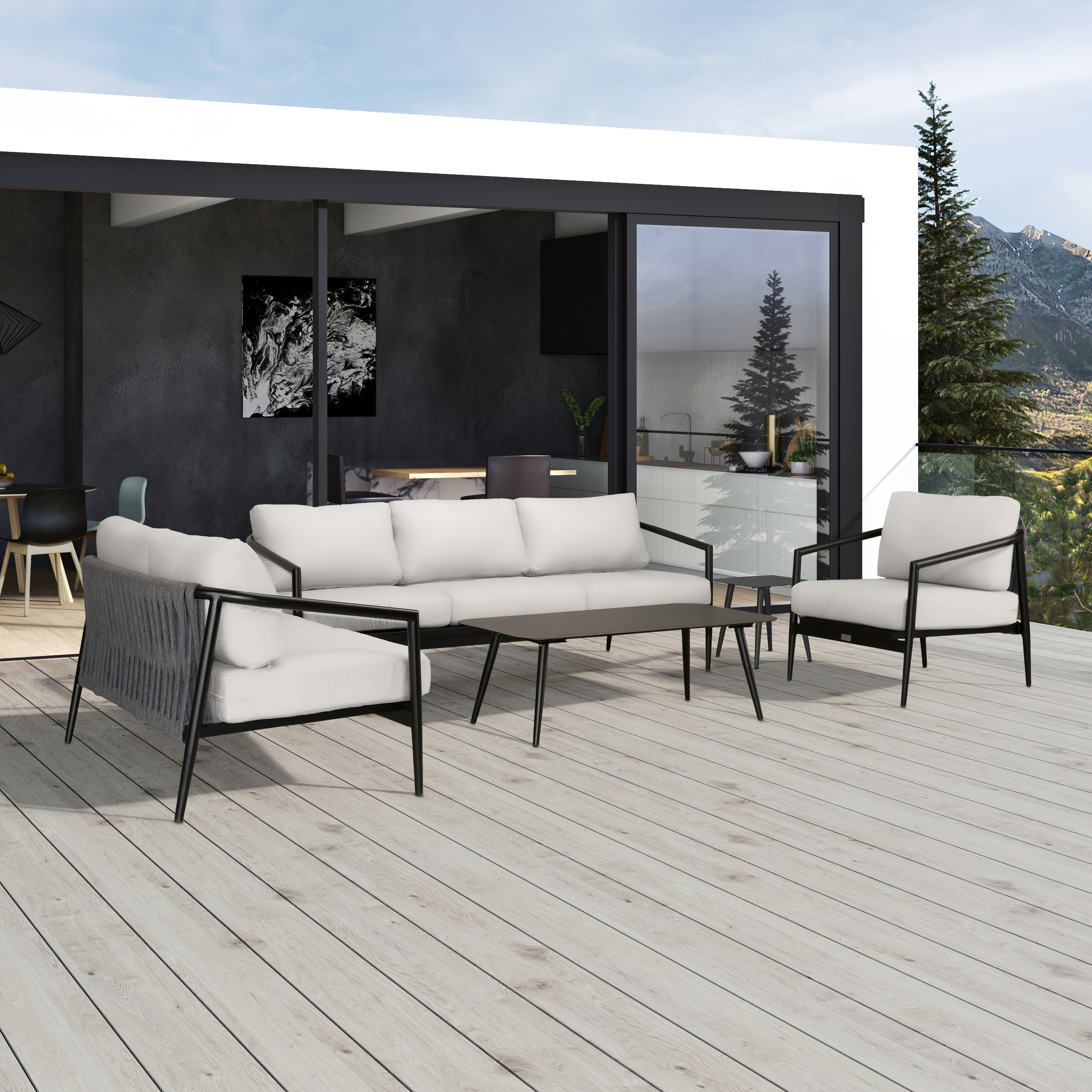 Olio 5 Piece Sofa Loveseat Set