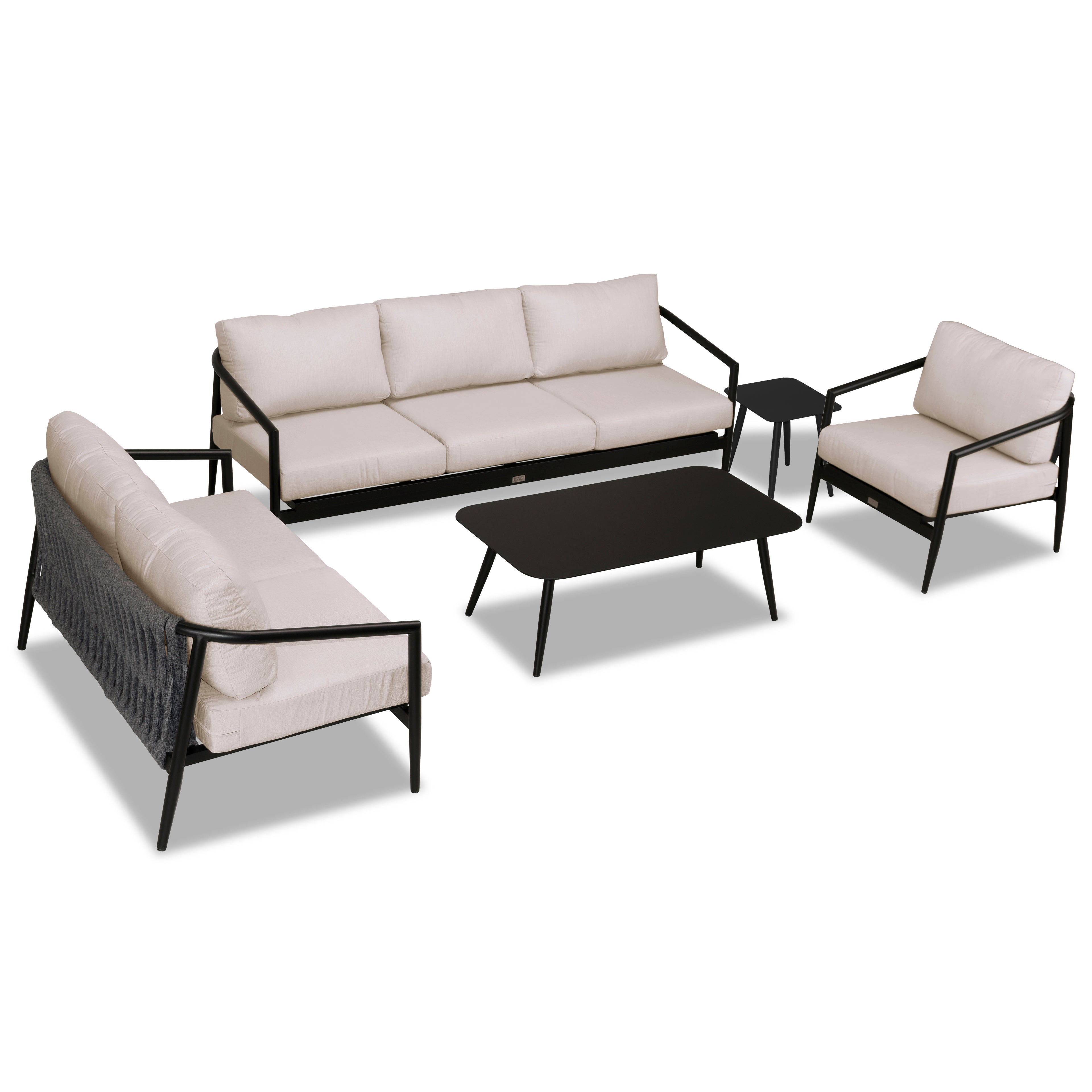 Olio 5 Piece Sofa Loveseat Set