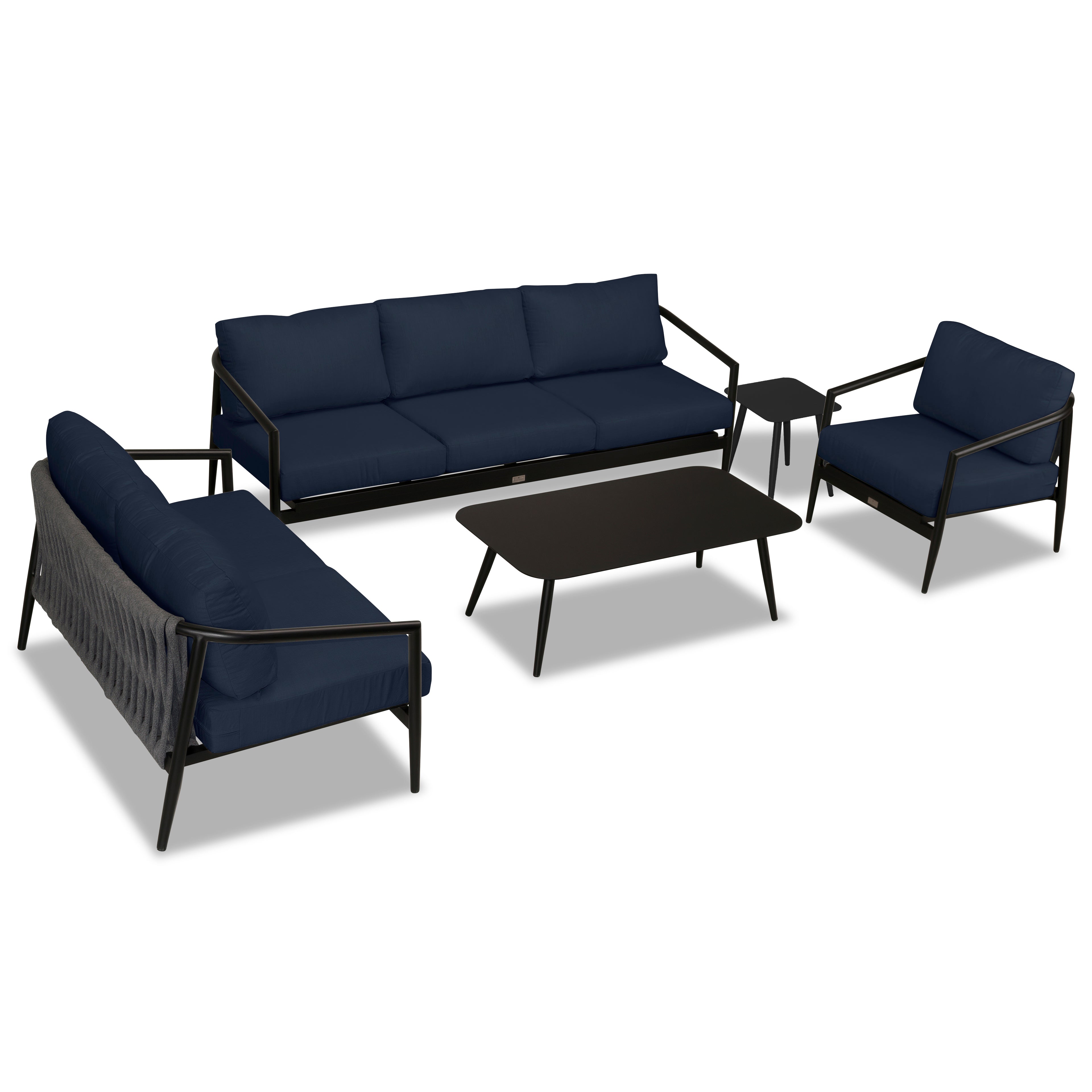 Olio 5 Piece Sofa Loveseat Set
