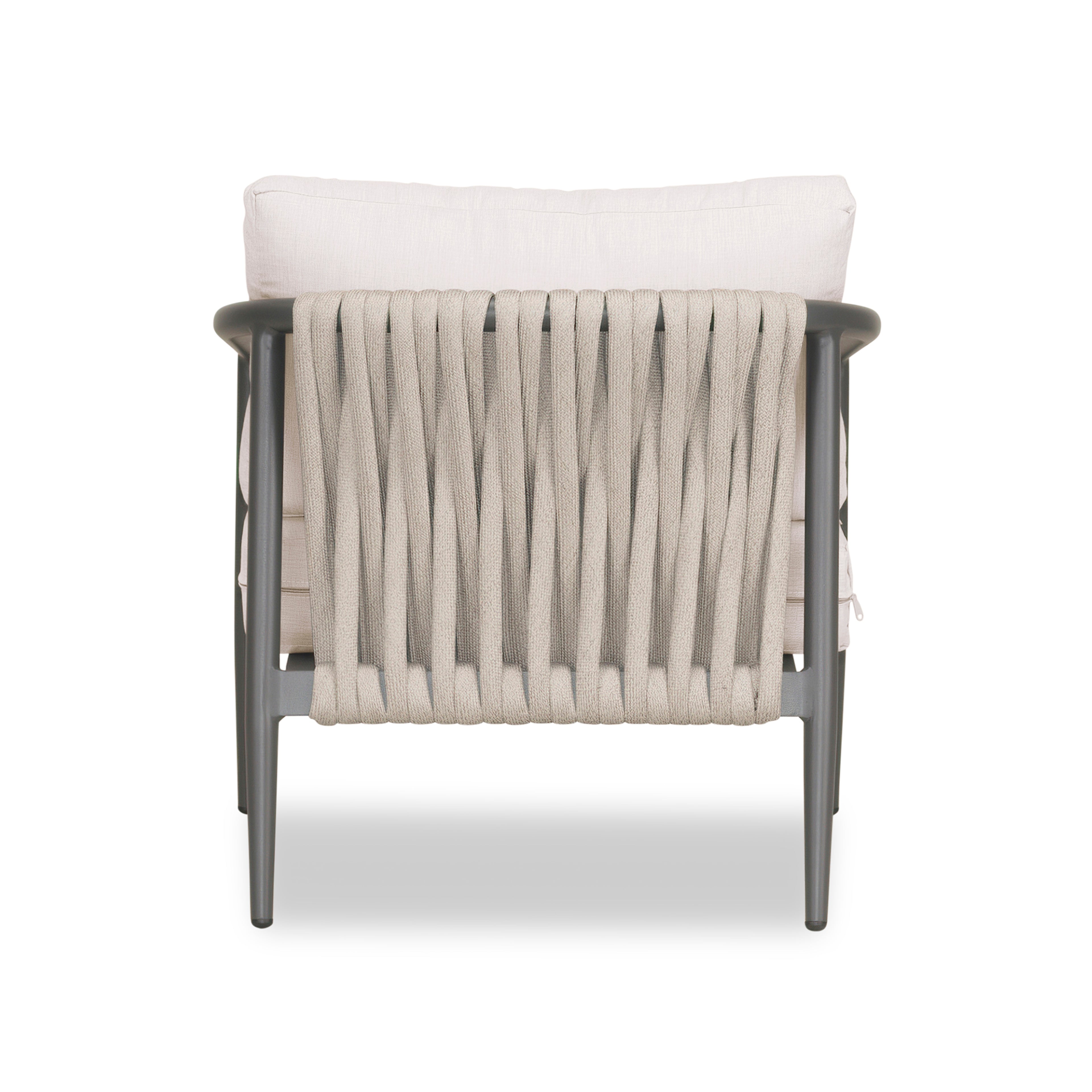 Olio Club Chair#Finish_Slate#Fabric_Cast Silver