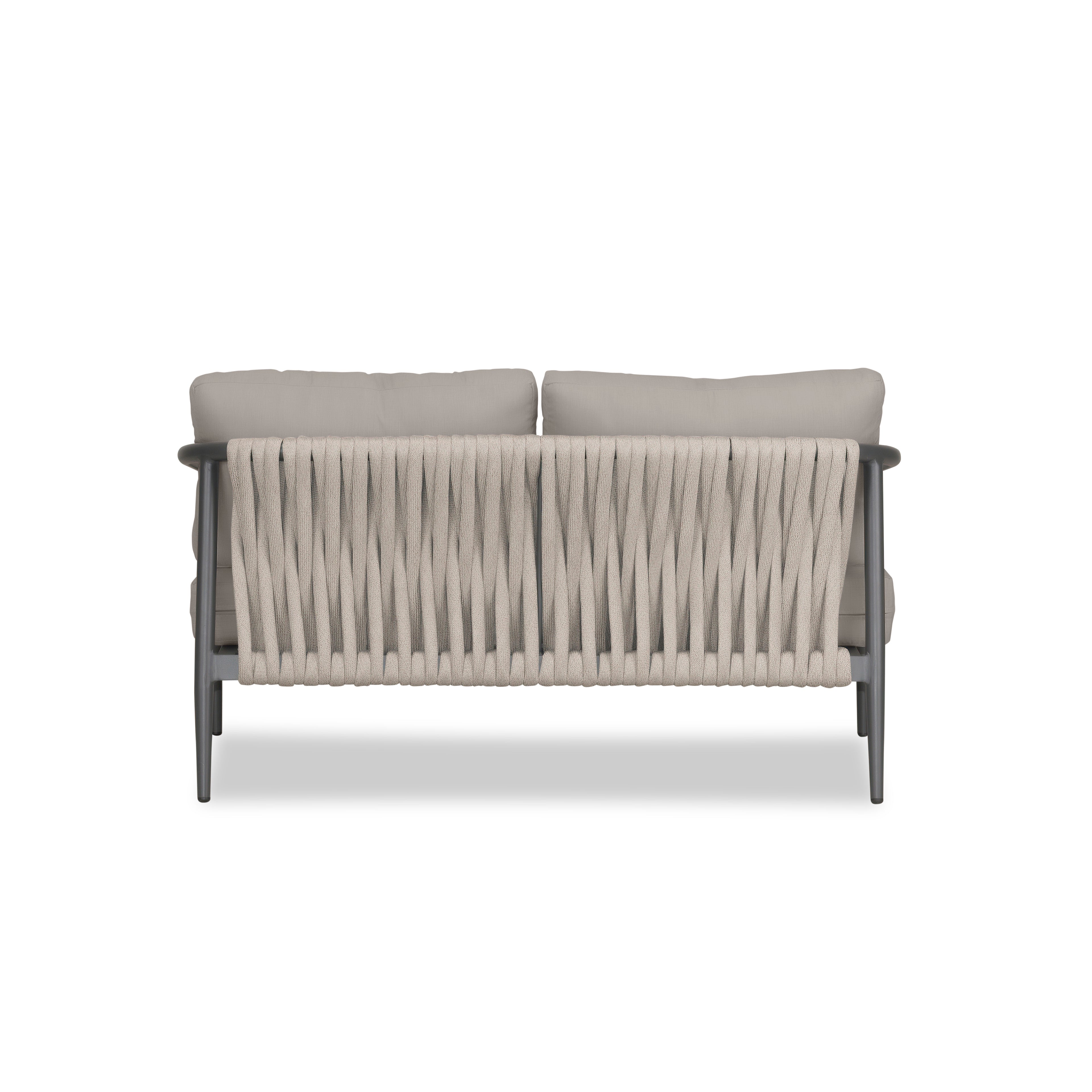Olio Loveseat#Finish_Slate#Fabric_Canvas Charcoal