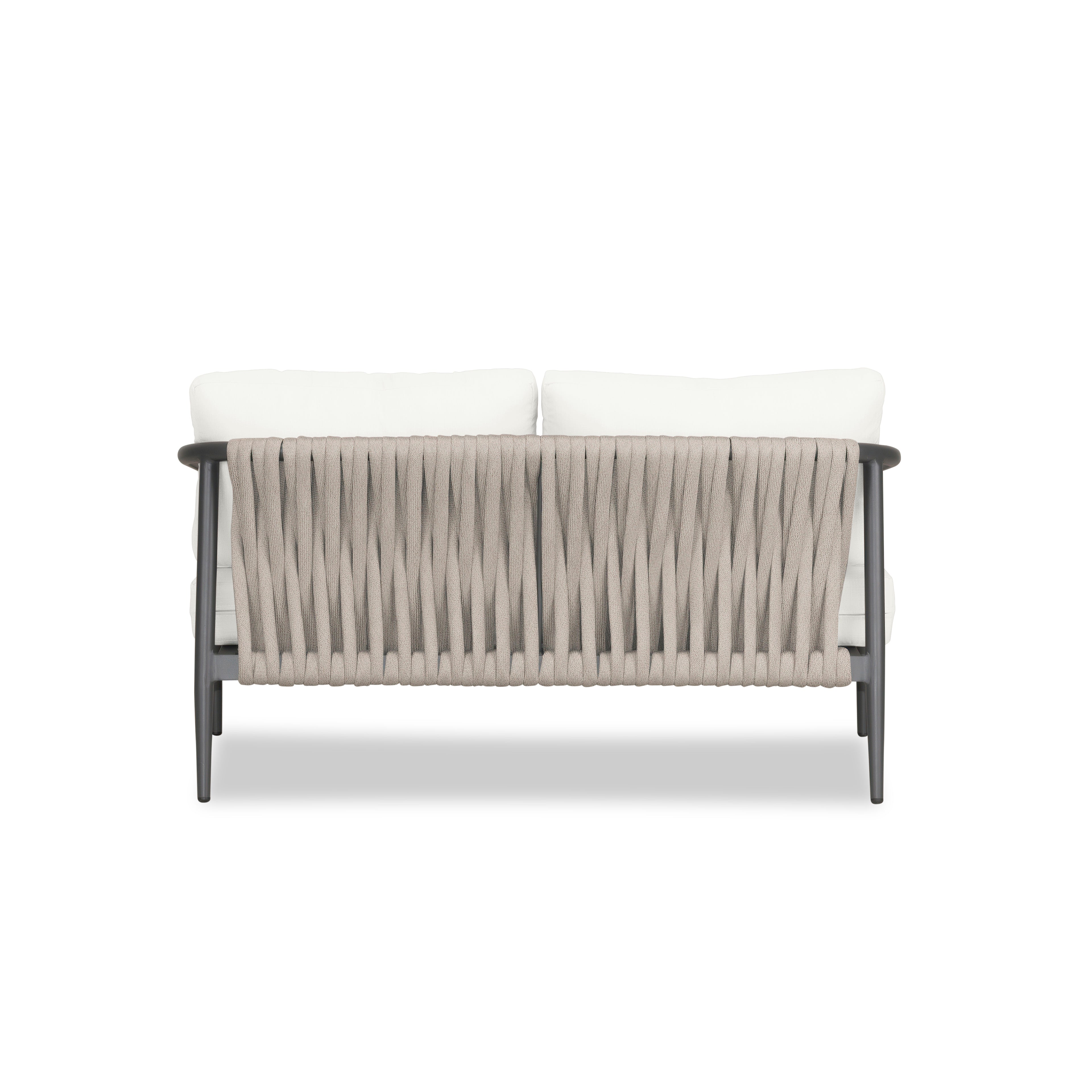 Olio Loveseat#Finish_Slate#Fabric_Canvas Natural