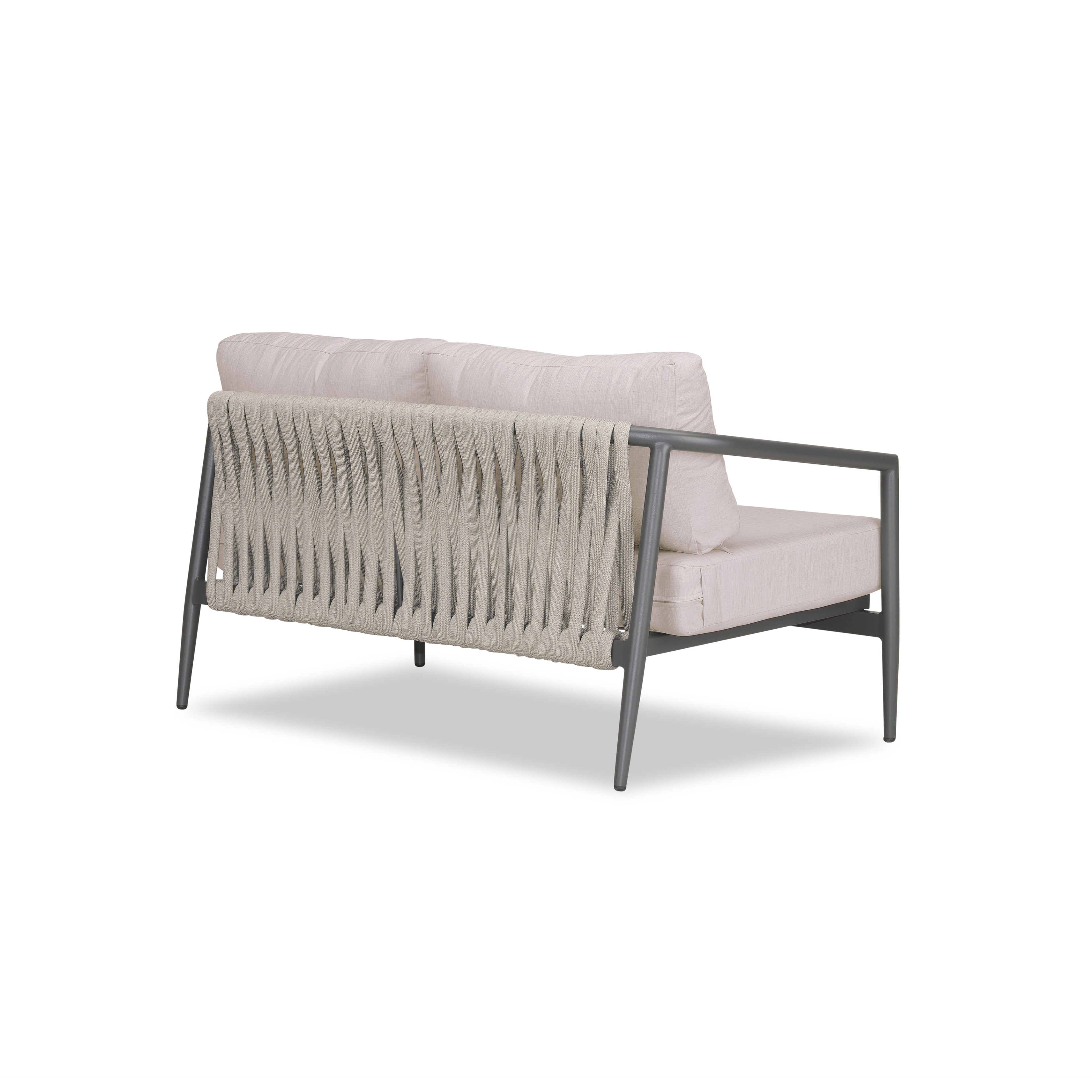 Olio Loveseat#Finish_Slate#Fabric_Cast Silver