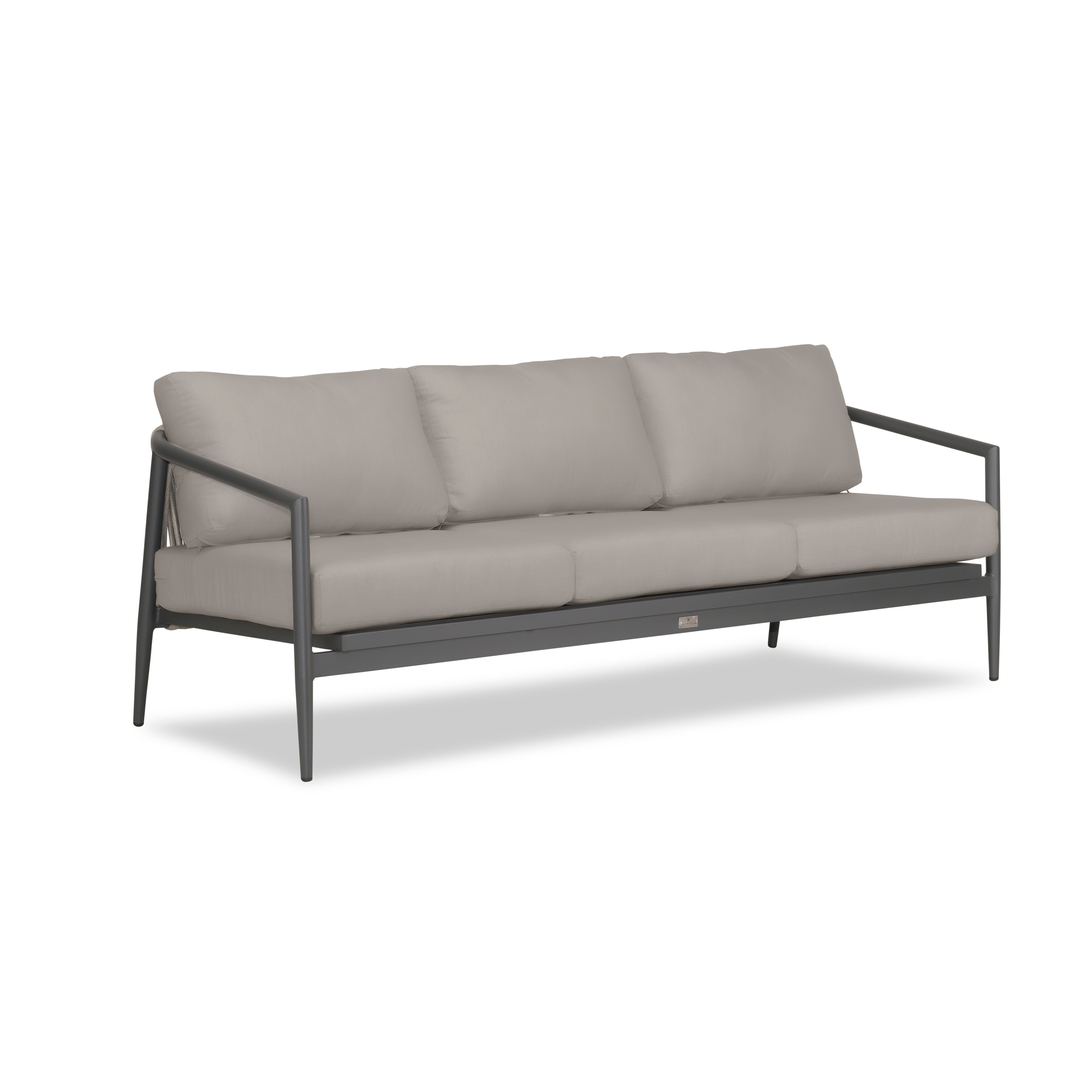 Olio Sofa#Finish_Slate#Fabric_Canvas Charcoal