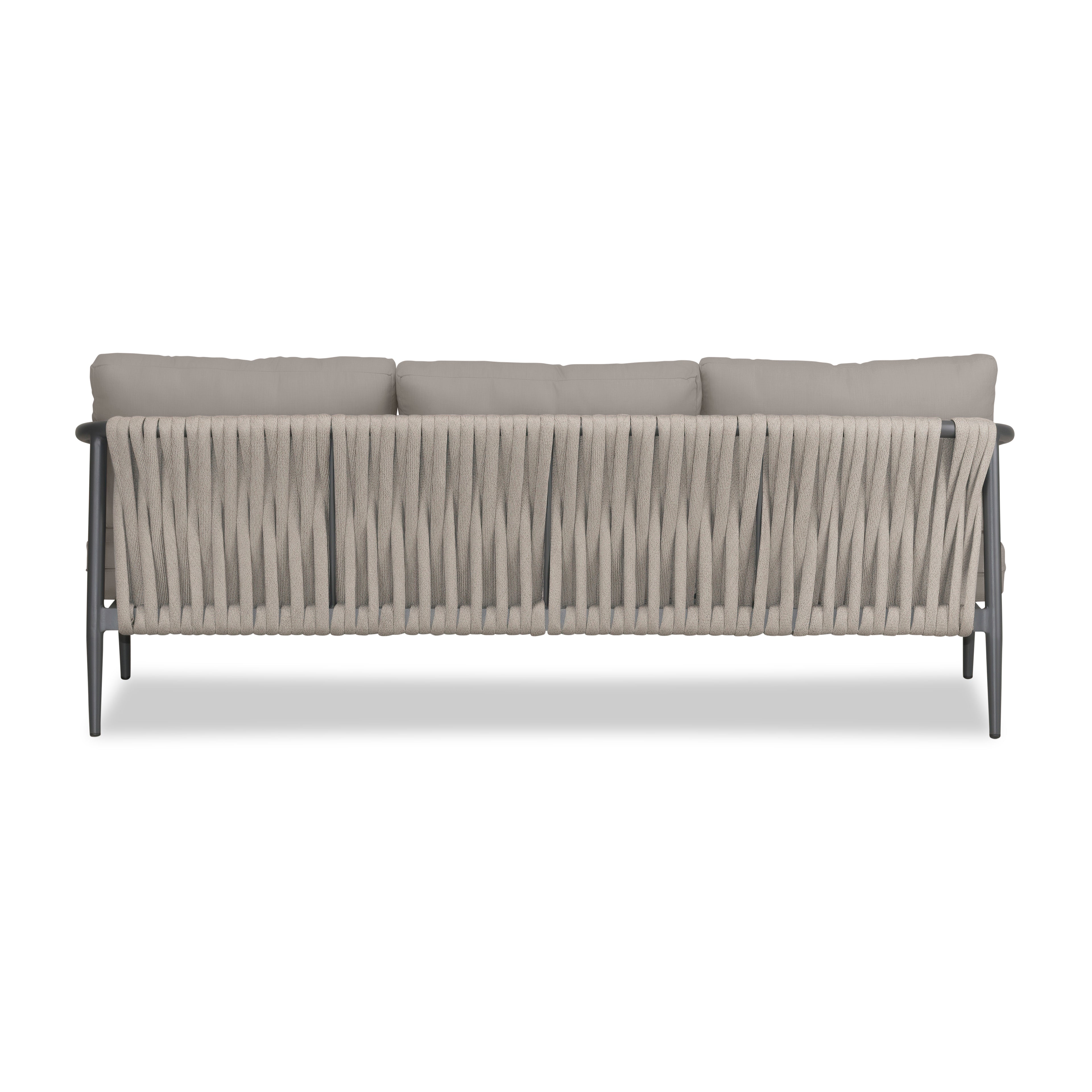 Olio Sofa#Finish_Slate#Fabric_Canvas Charcoal