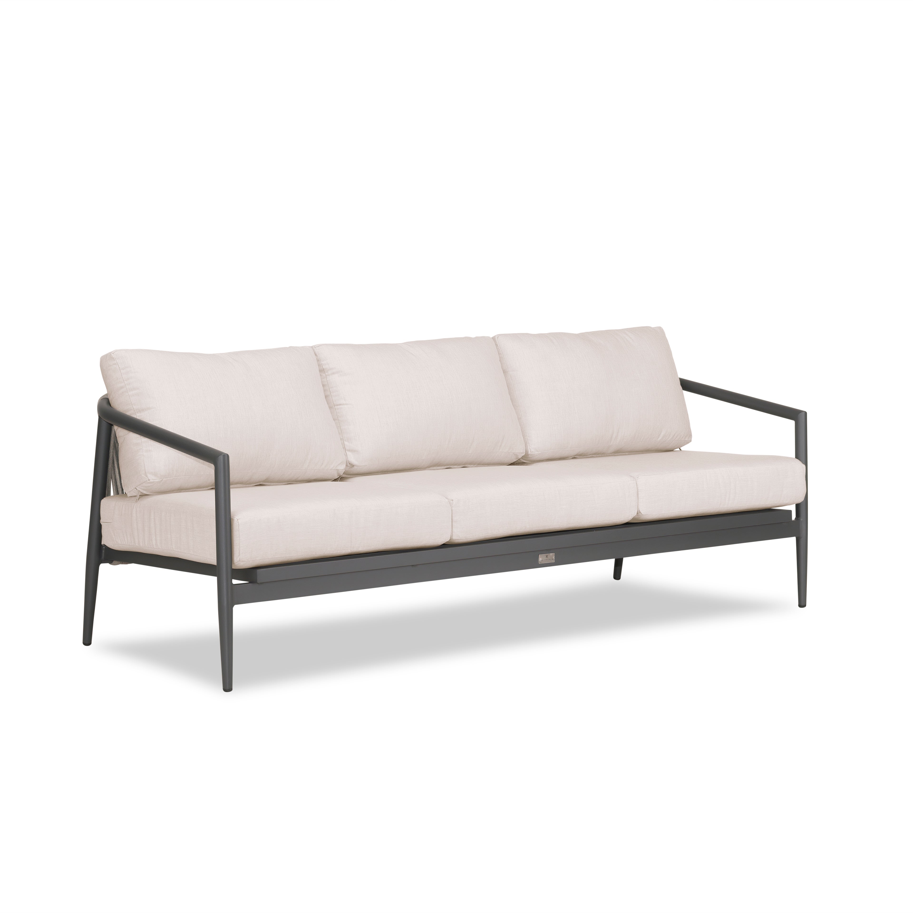 Olio Sofa#Finish_Slate#Fabric_Cast Silver