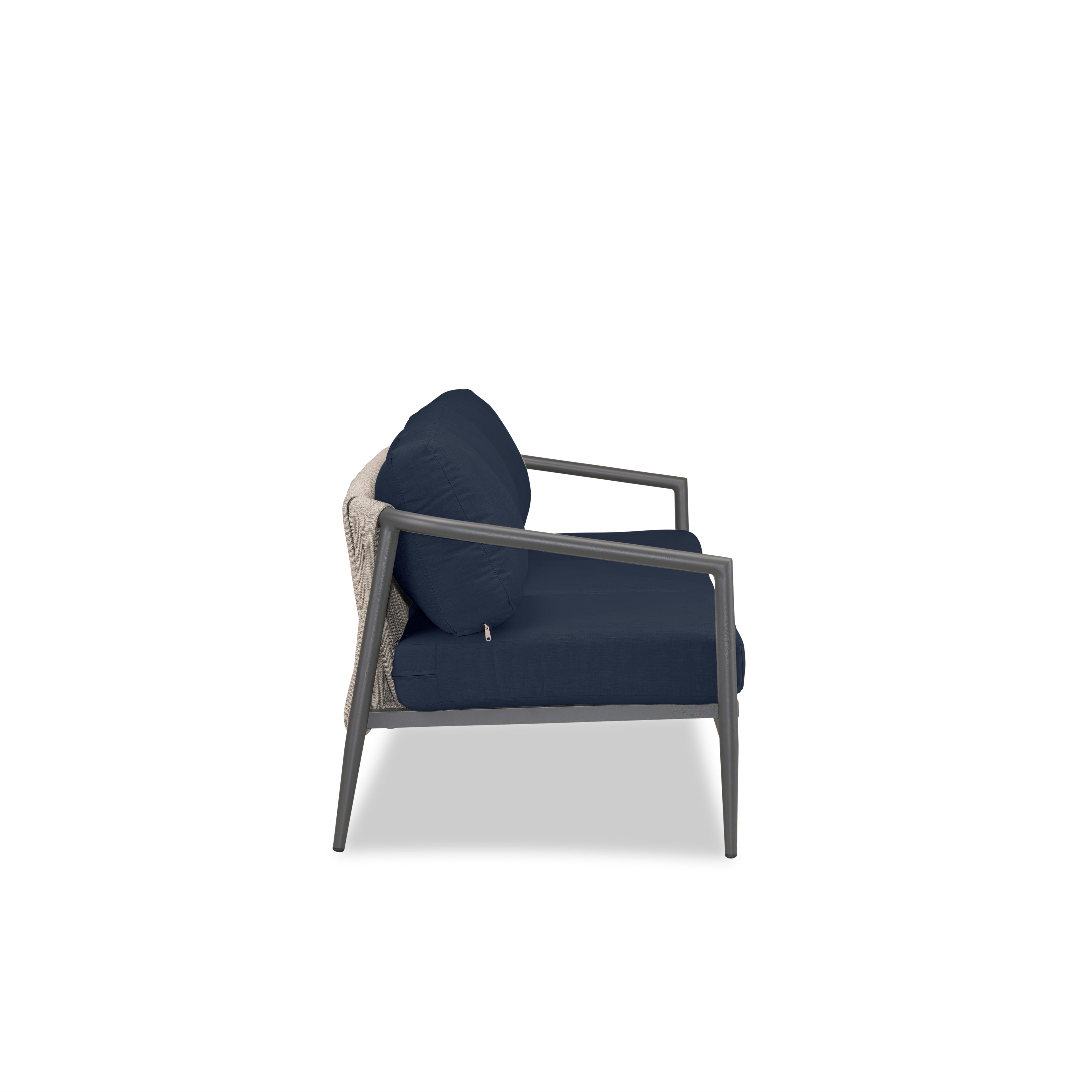 Olio Sofa#Finish_Slate#Fabric_Spectrum Indigo