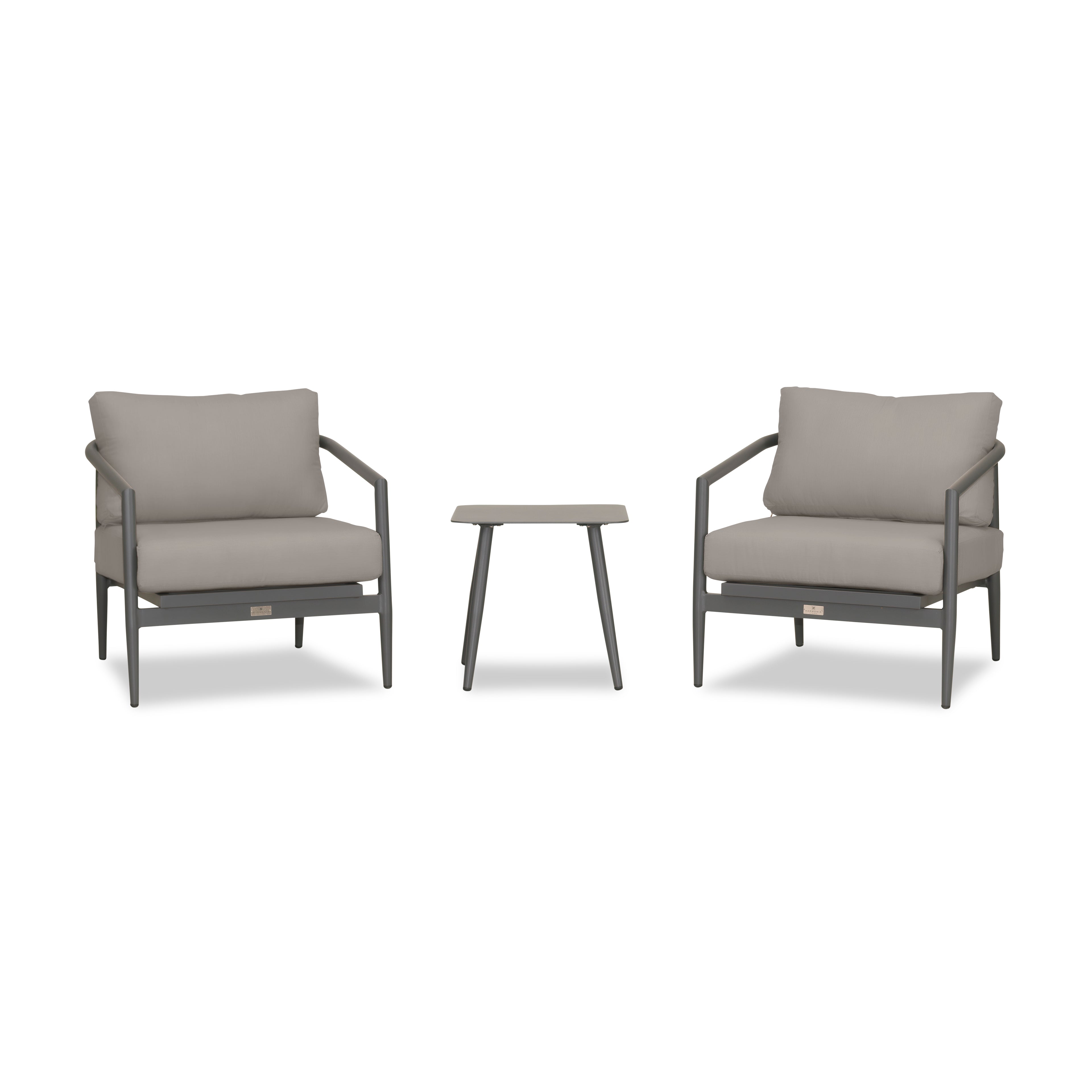 Olio 3 Piece Club Chair Set#Finish_Slate#Fabric_Canvas Charcoal