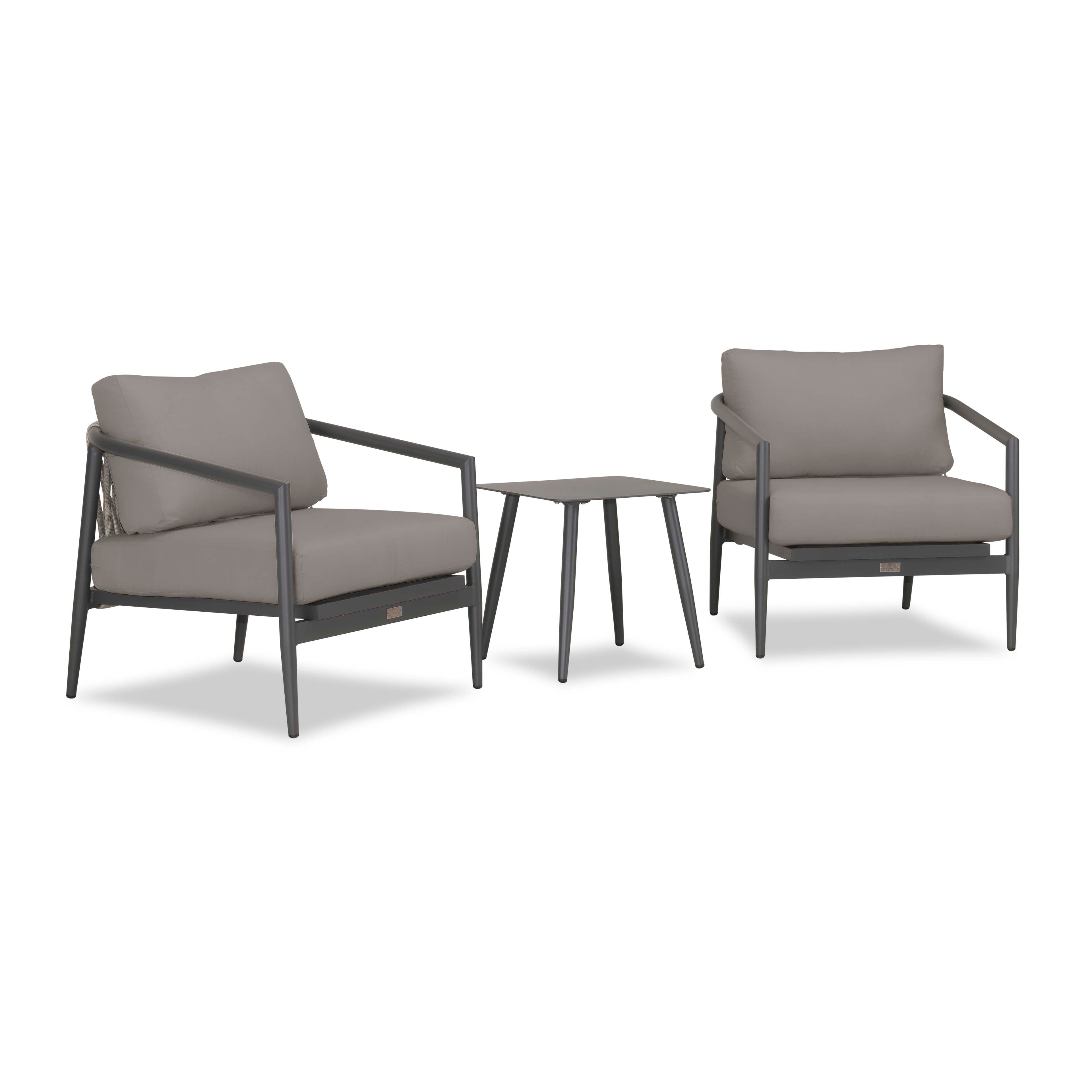 Olio 3 Piece Club Chair Set#Finish_Slate#Fabric_Canvas Charcoal