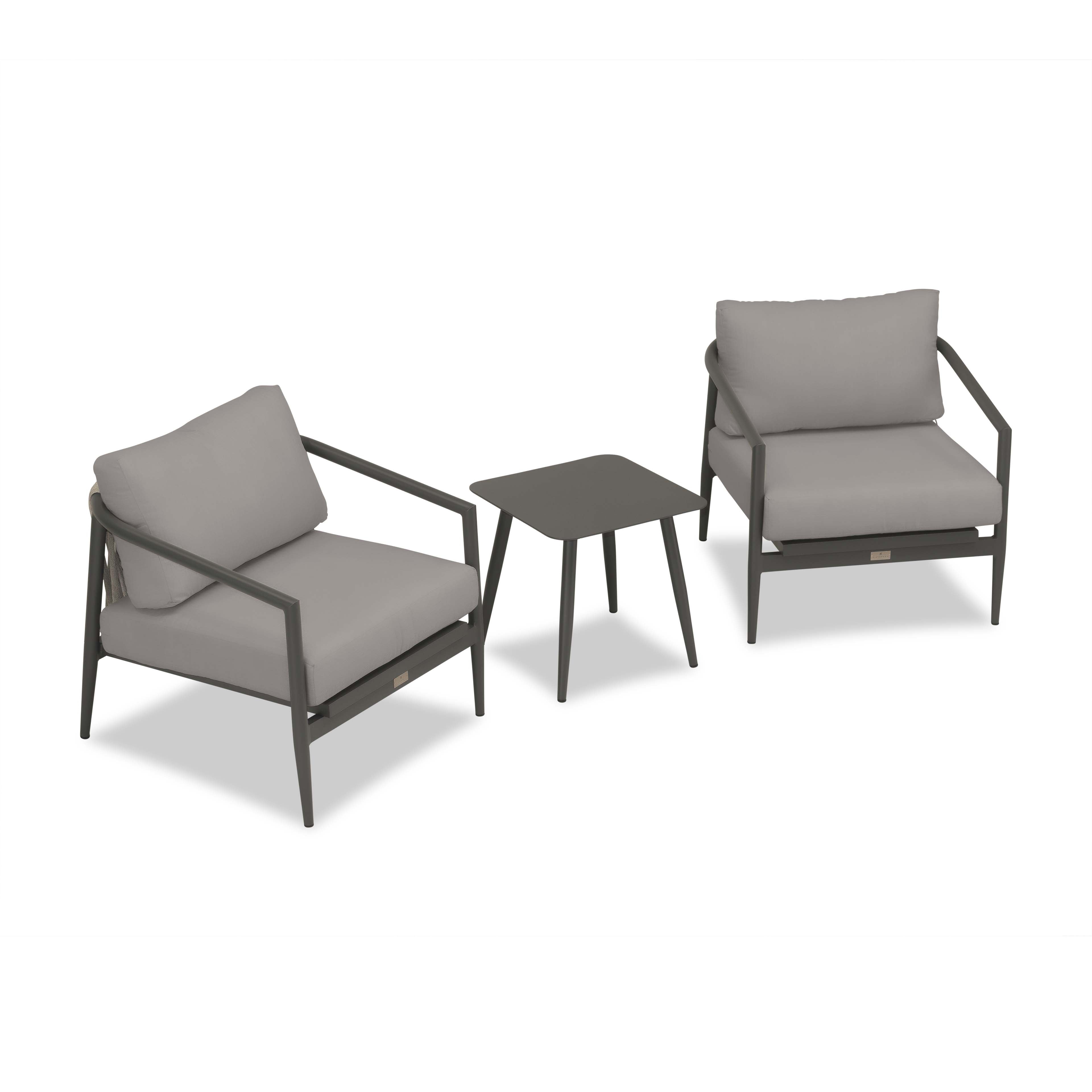 Olio 3 Piece Club Chair Set#Finish_Slate#Fabric_Canvas Charcoal