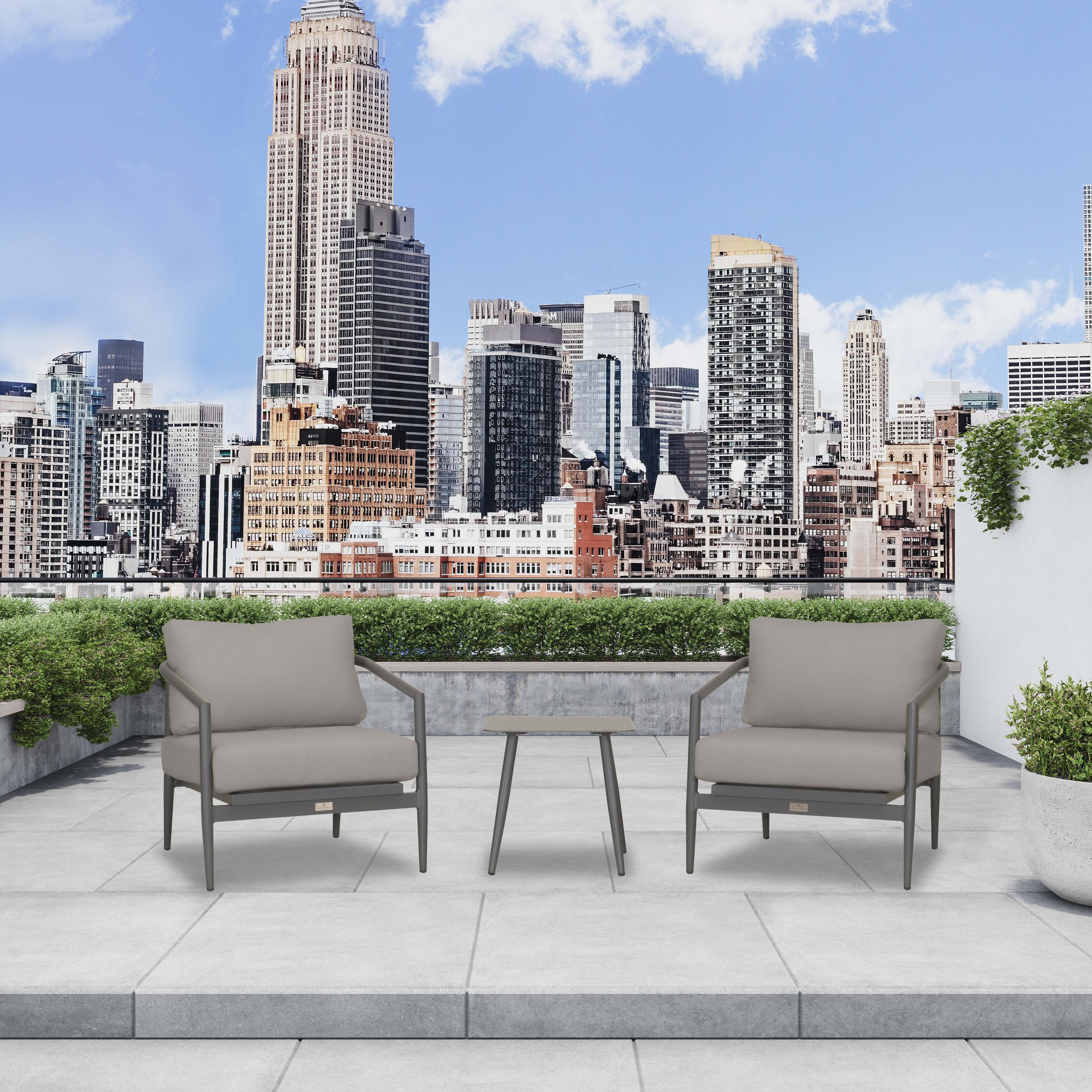 Olio 3 Piece Club Chair Set#Finish_Slate#Fabric_Canvas Charcoal