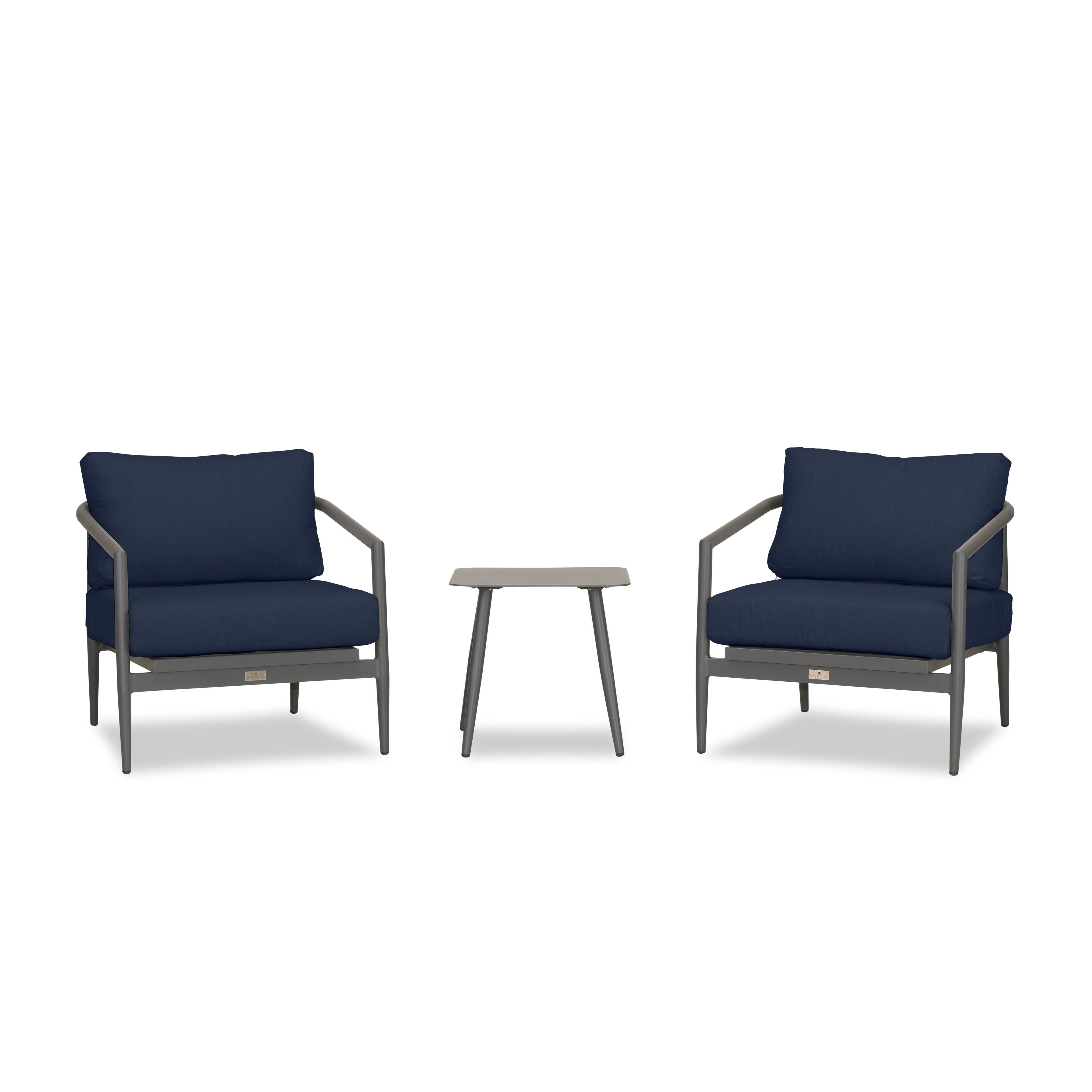 Olio 3 Piece Club Chair Set#Finish_Slate#Fabric_Spectrum Indigo