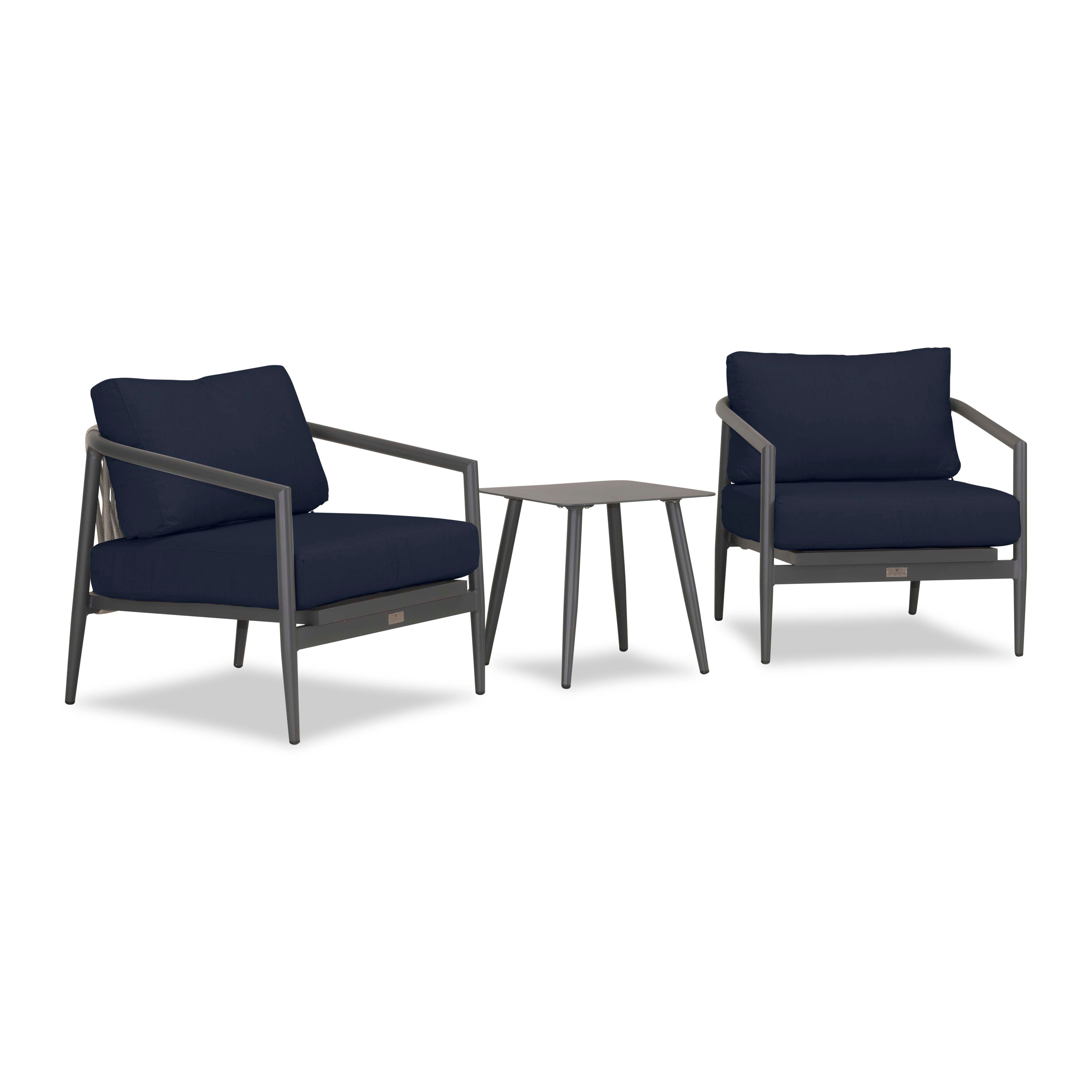 Olio 3 Piece Club Chair Set#Finish_Slate#Fabric_Spectrum Indigo