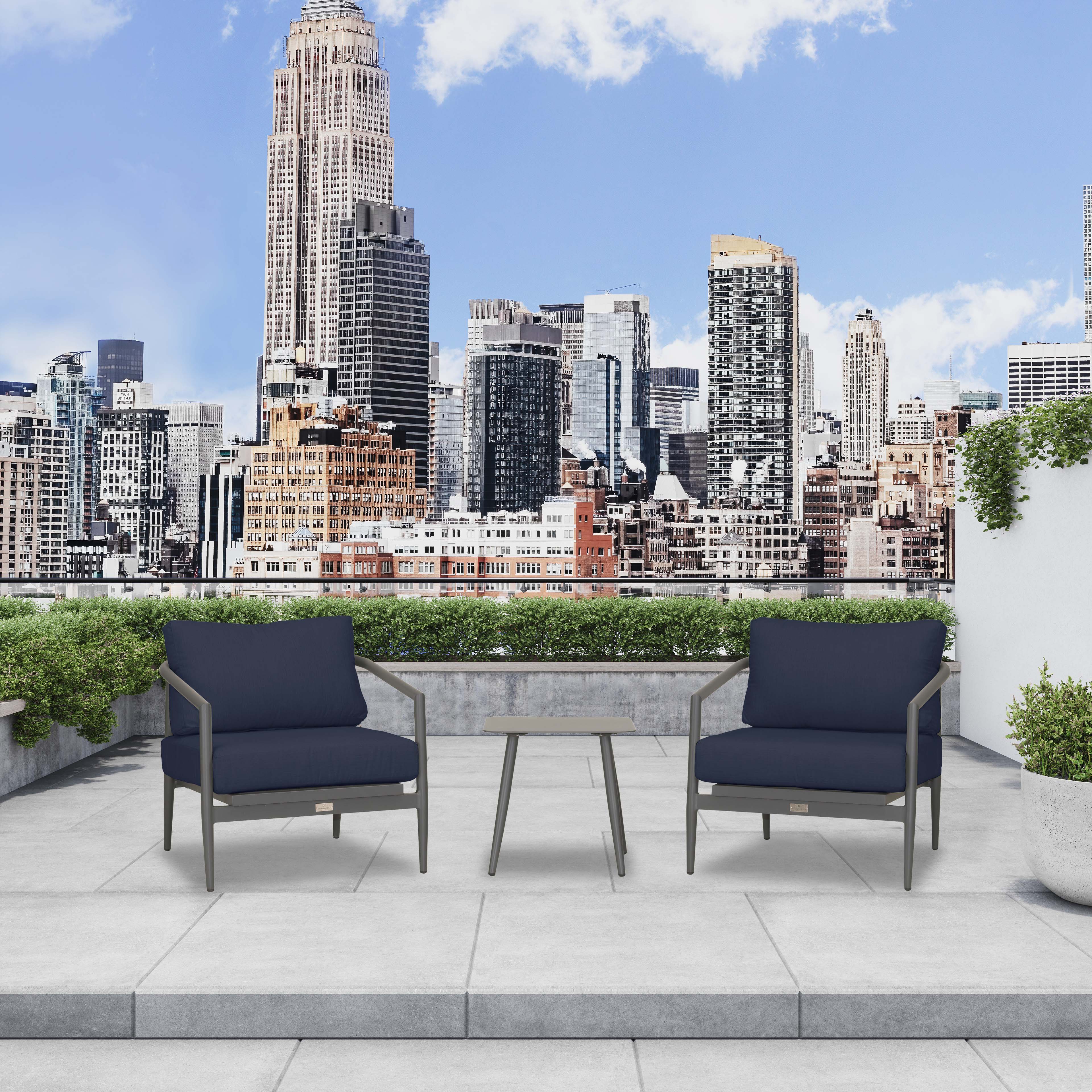 Olio 3 Piece Club Chair Set#Finish_Slate#Fabric_Spectrum Indigo