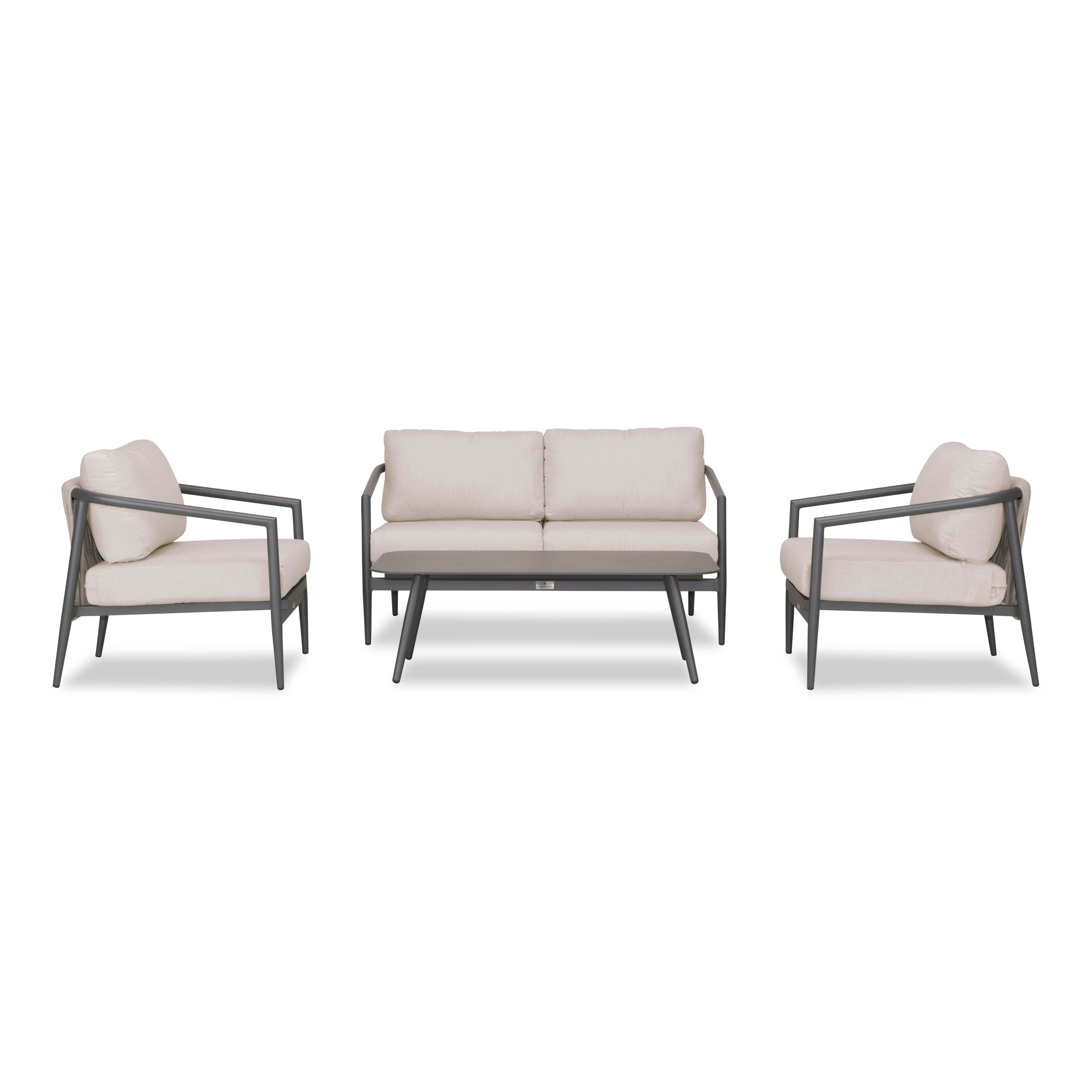 Olio 4 Piece Loveseat Set#Finish_Slate#Fabric_Cast Silver