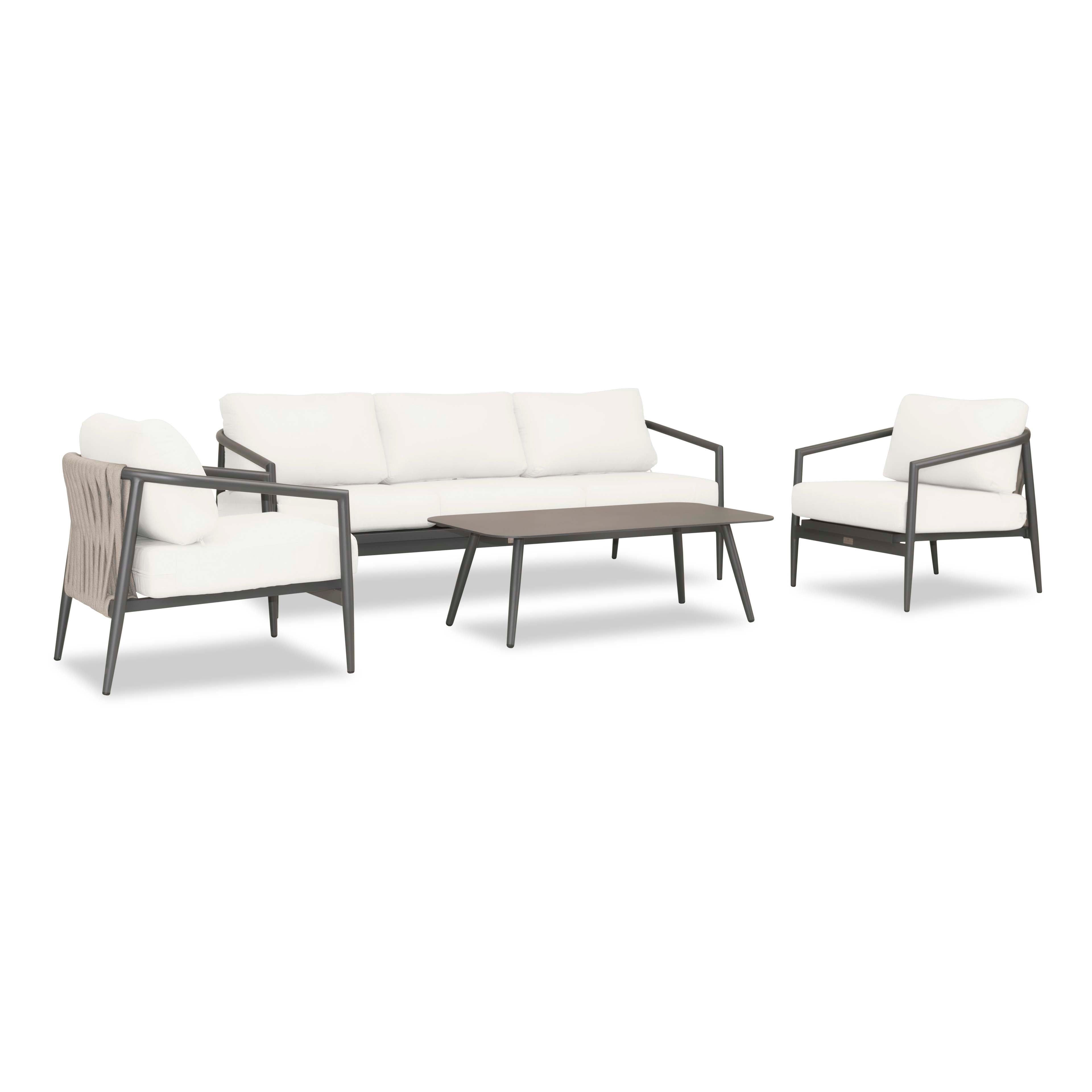 Olio 4 Piece Sofa Set#Finish_Slate#Fabric_Canvas Natural