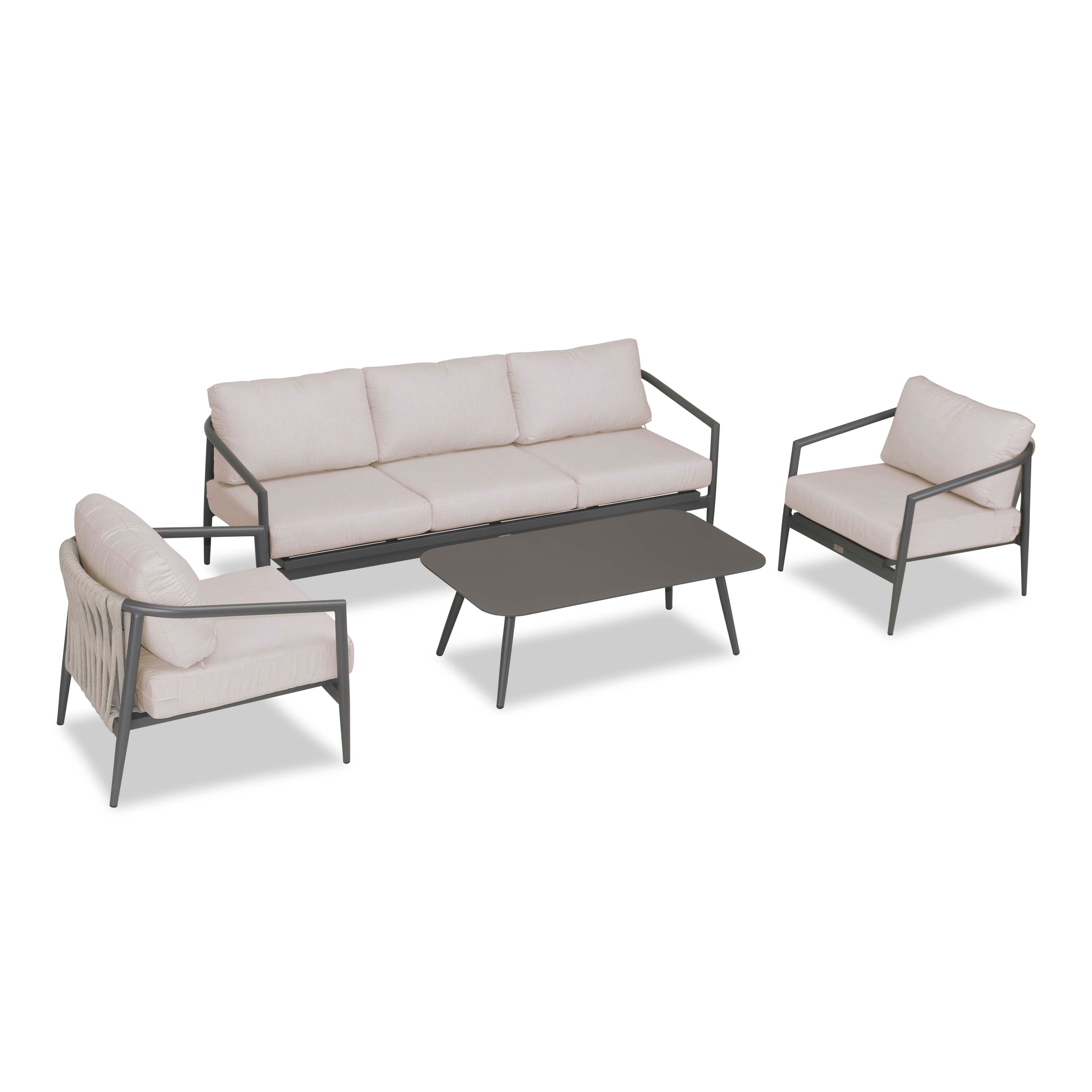 Olio 4 Piece Sofa Set#Finish_Slate#Fabric_Cast Silver