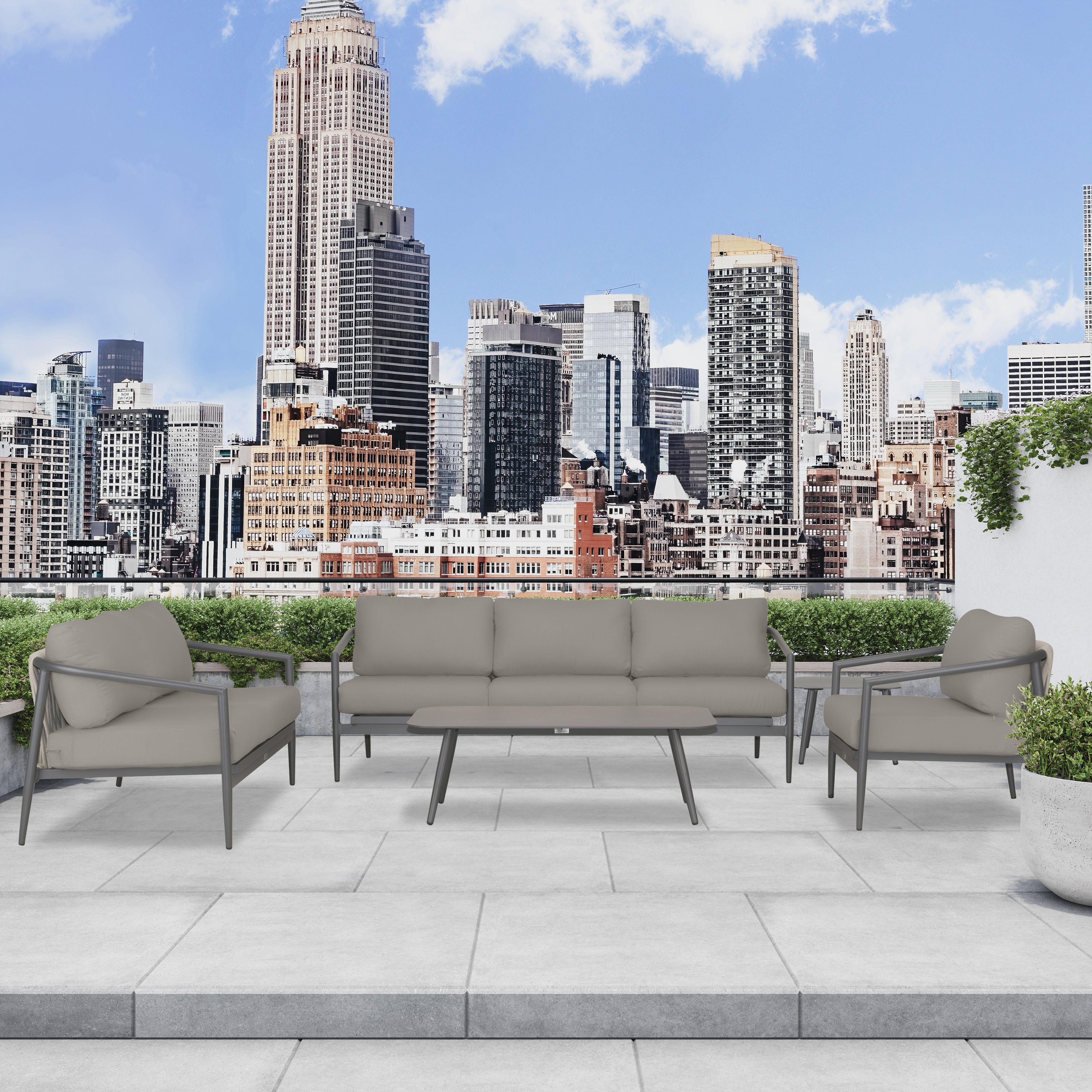 Olio 5 Piece Sofa Loveseat Set