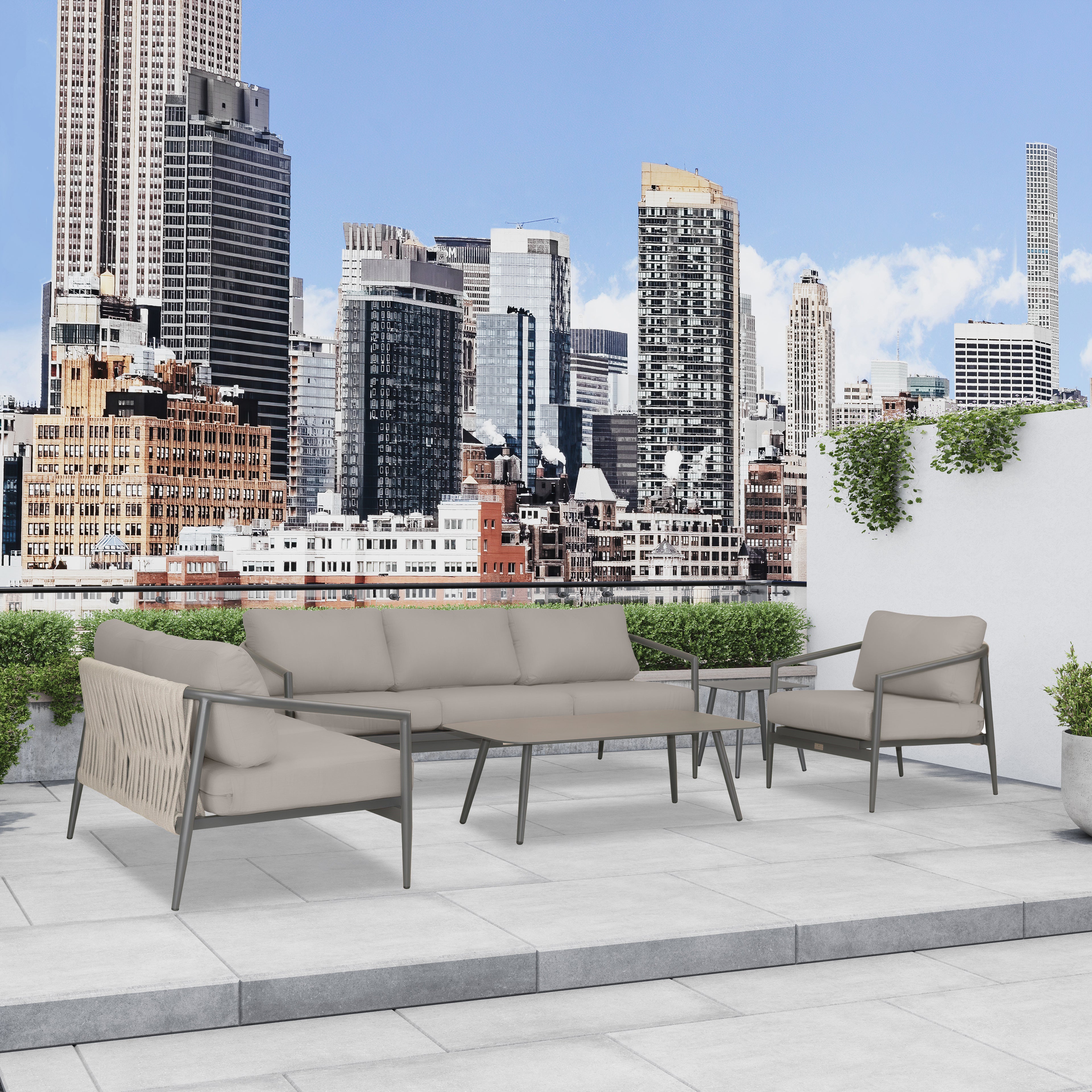 Olio 5 Piece Sofa Loveseat Set
