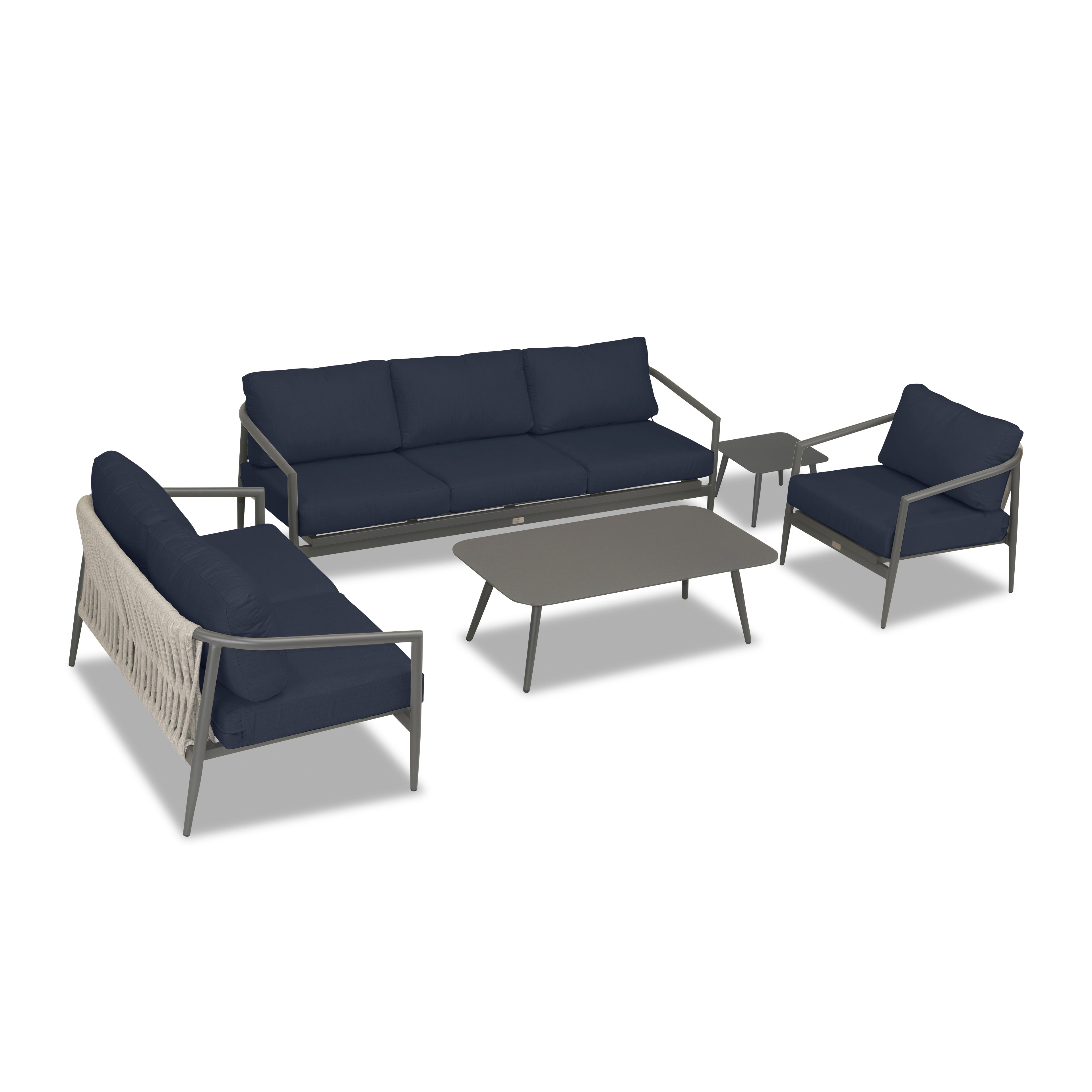 Olio 5 Piece Sofa Loveseat Set