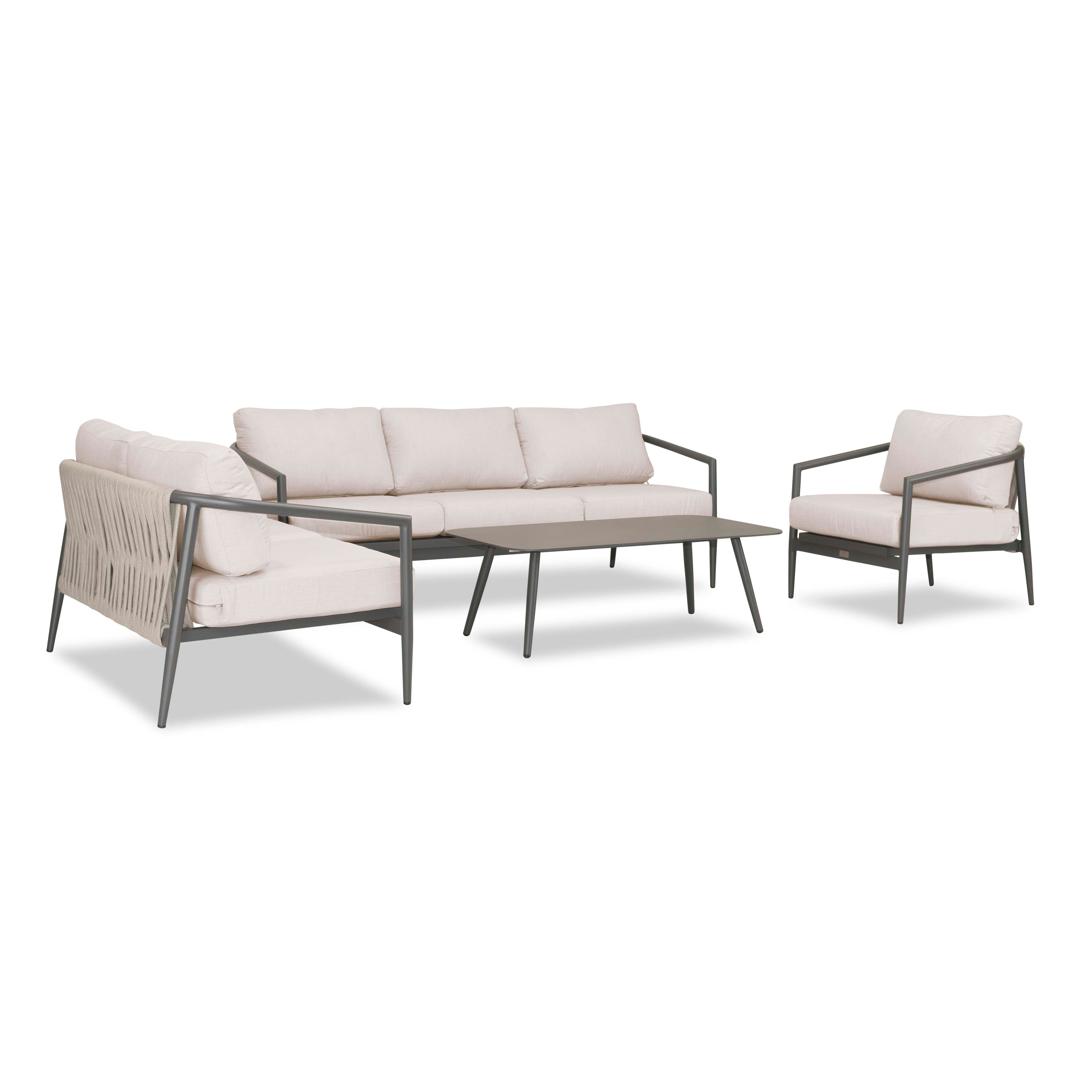 Olio 4 Piece Sofa Loveseat Set#Finish_Slate#Fabric_Cast Silver