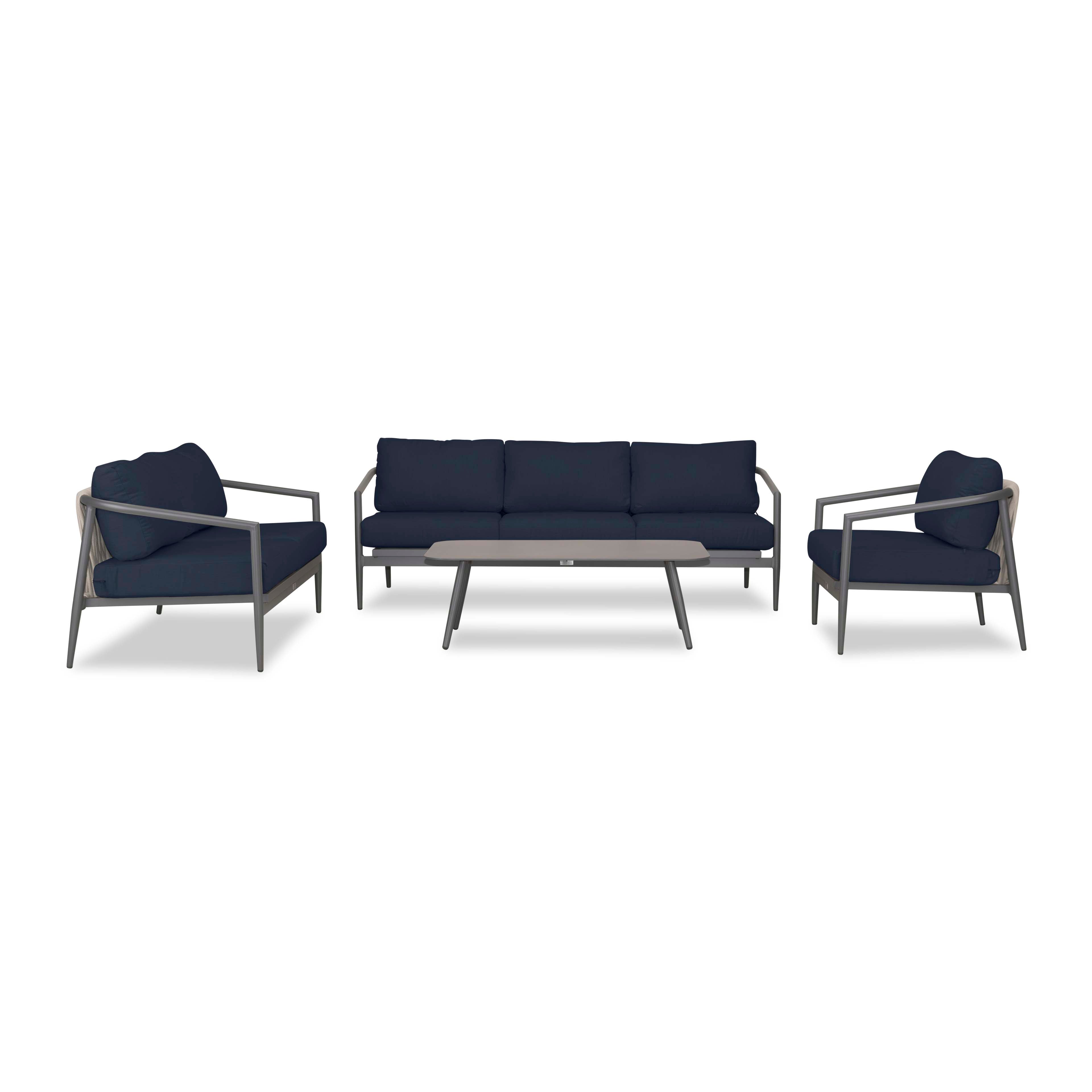 Olio 4 Piece Sofa Loveseat Set#Finish_Slate#Fabric_Spectrum Indigo