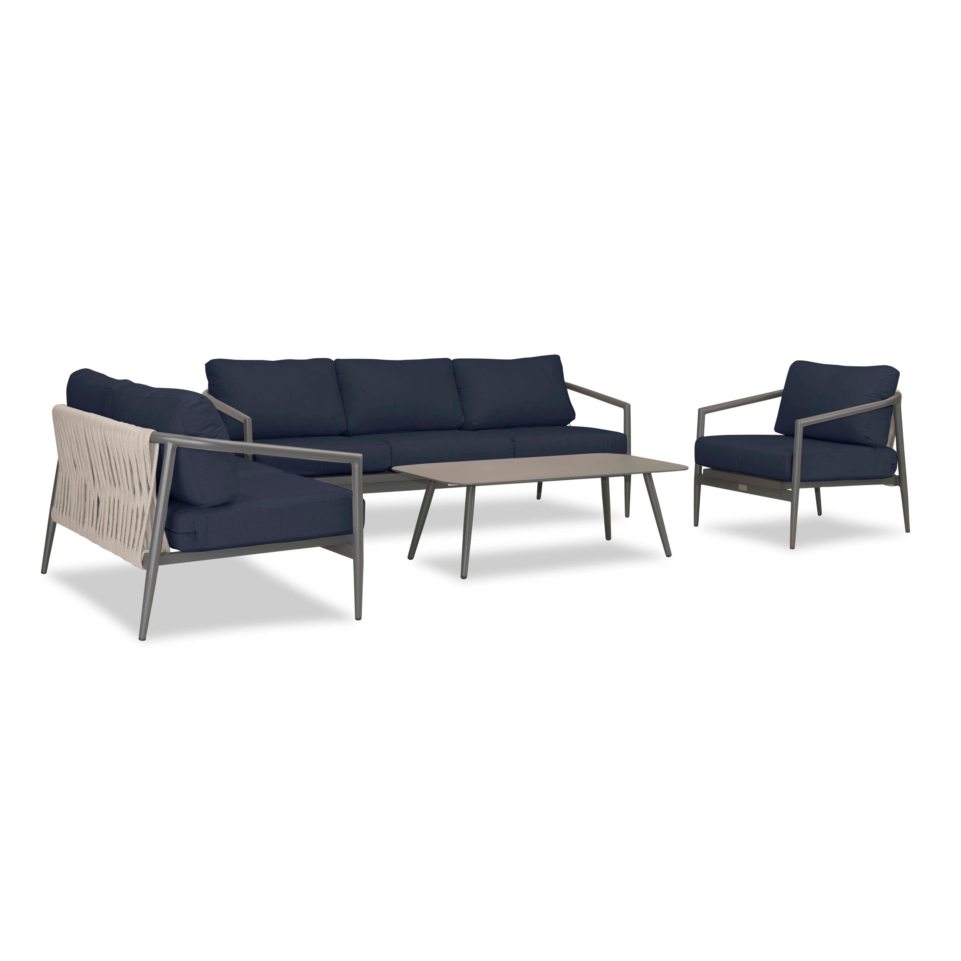 Olio 4 Piece Sofa Loveseat Set#Finish_Slate#Fabric_Spectrum Indigo