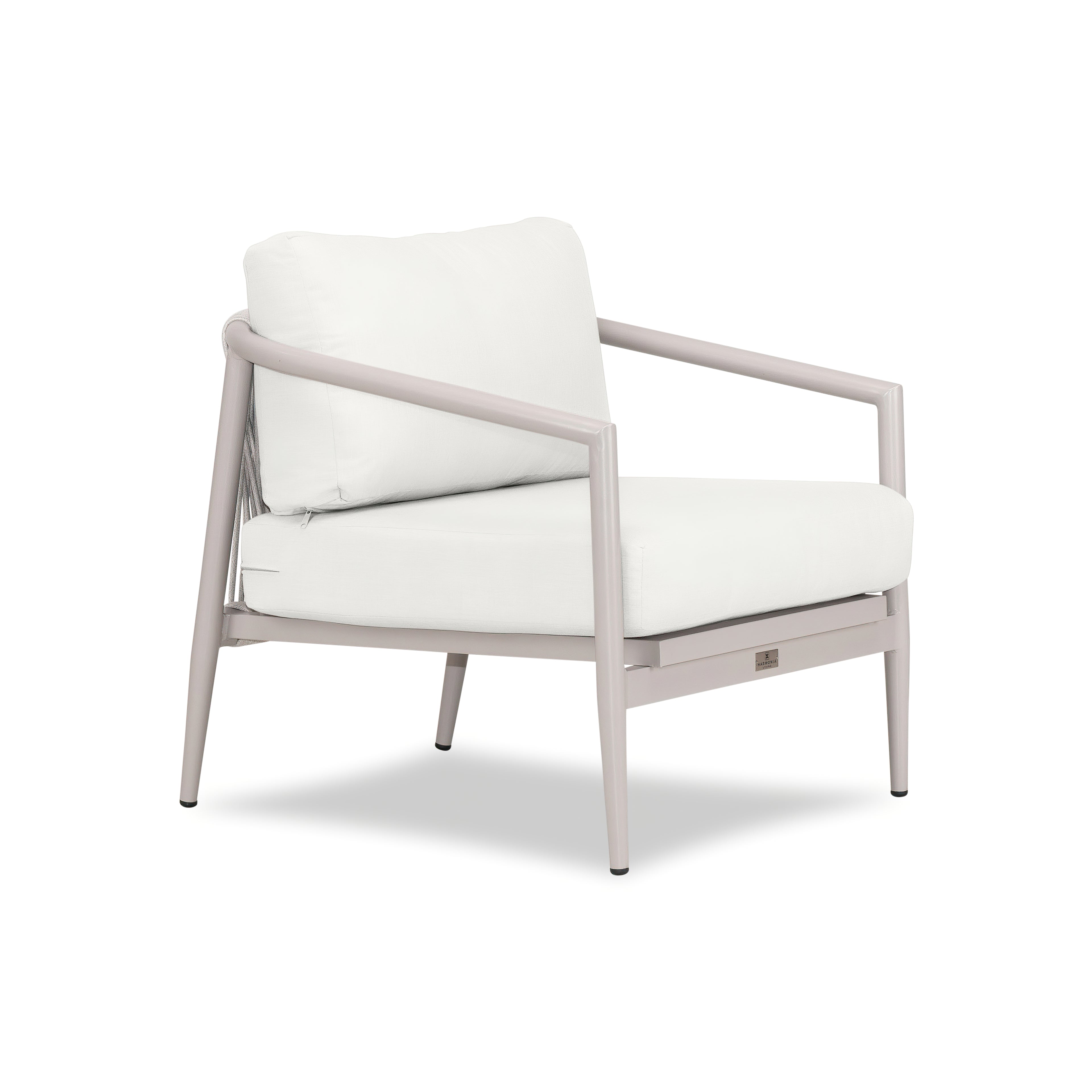Olio Club Chair#Finish_Urban Stone#Fabric_Canvas Natural