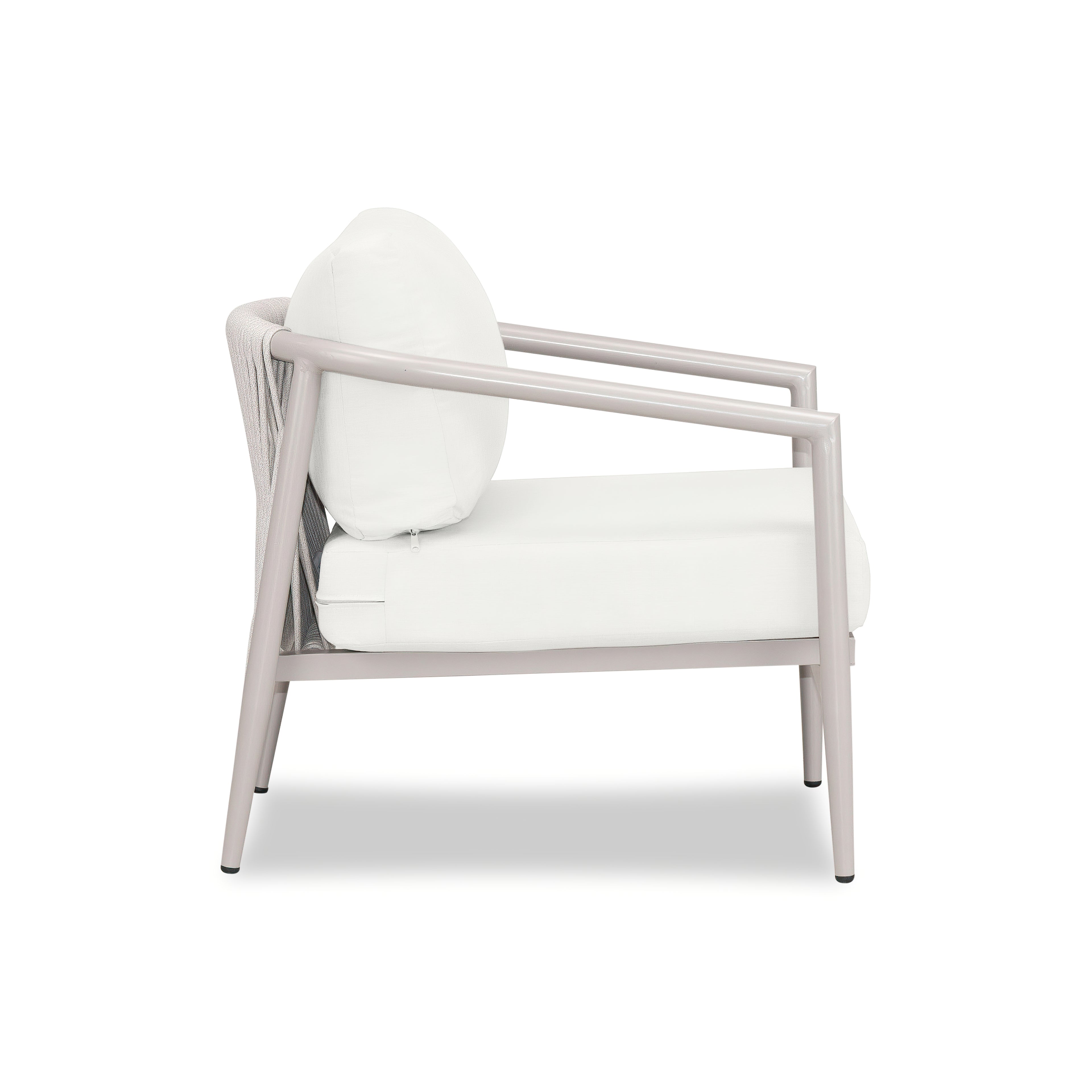 Olio Club Chair#Finish_Urban Stone#Fabric_Canvas Natural