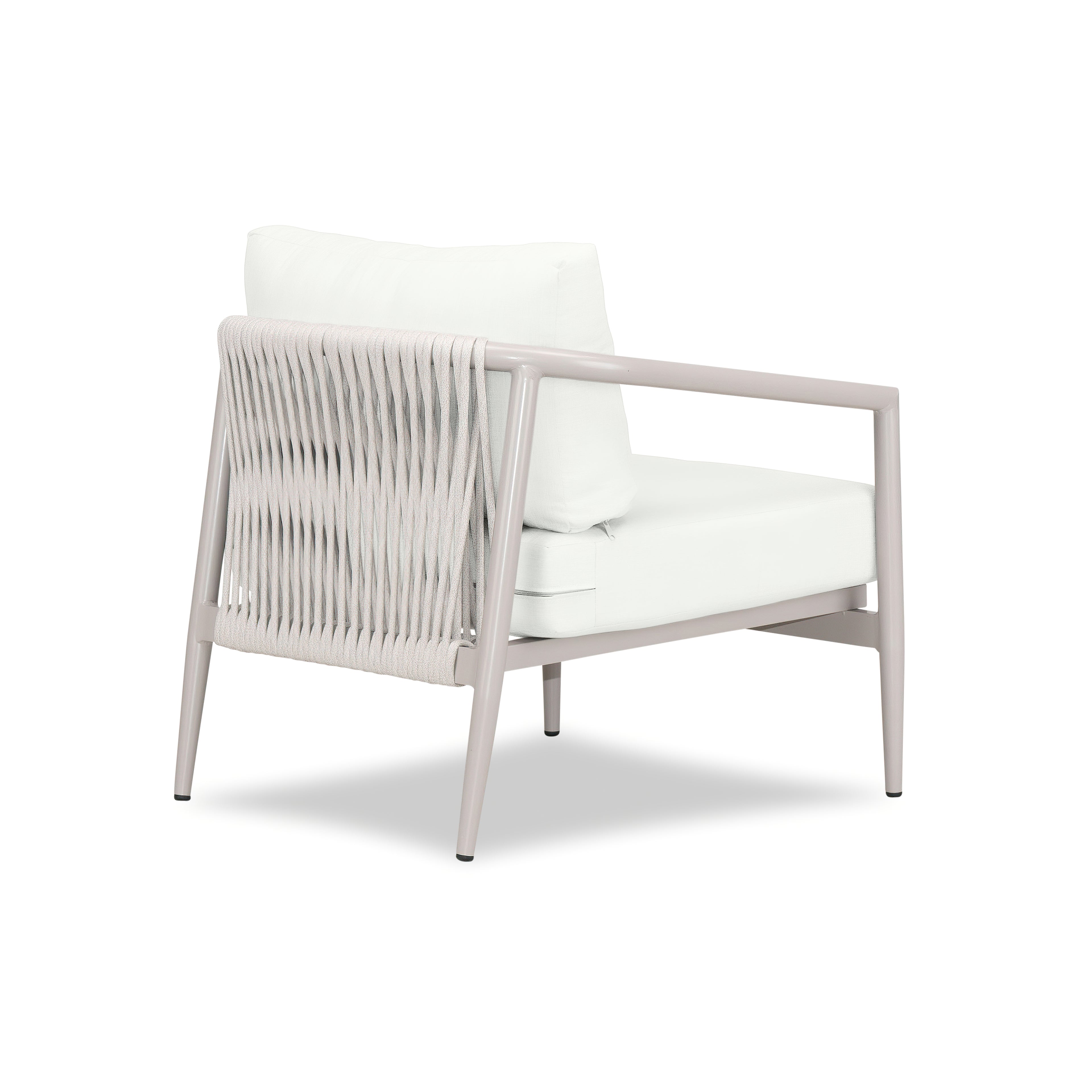 Olio Club Chair#Finish_Urban Stone#Fabric_Canvas Natural