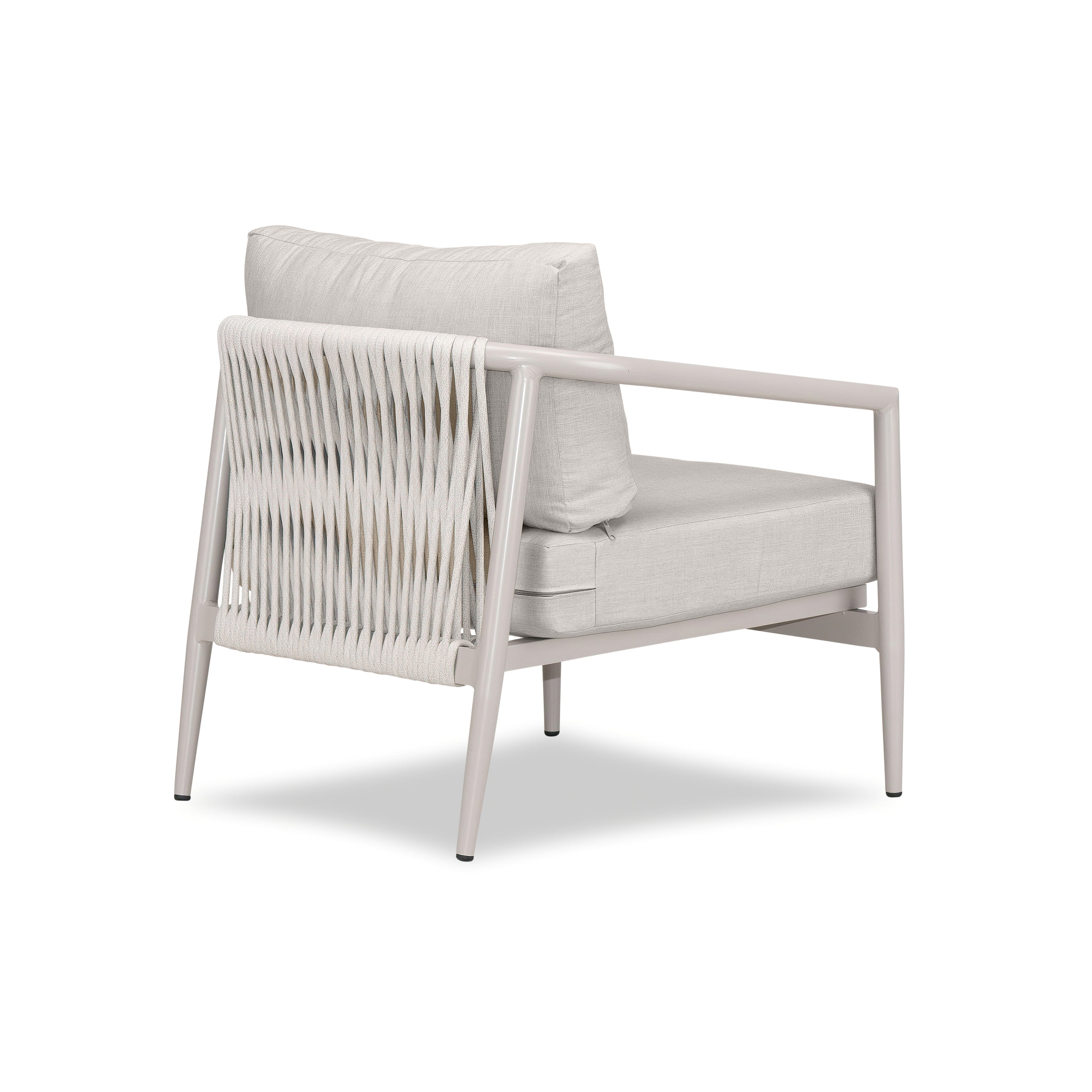 Olio Club Chair#Finish_Urban Stone#Fabric_Cast Silver