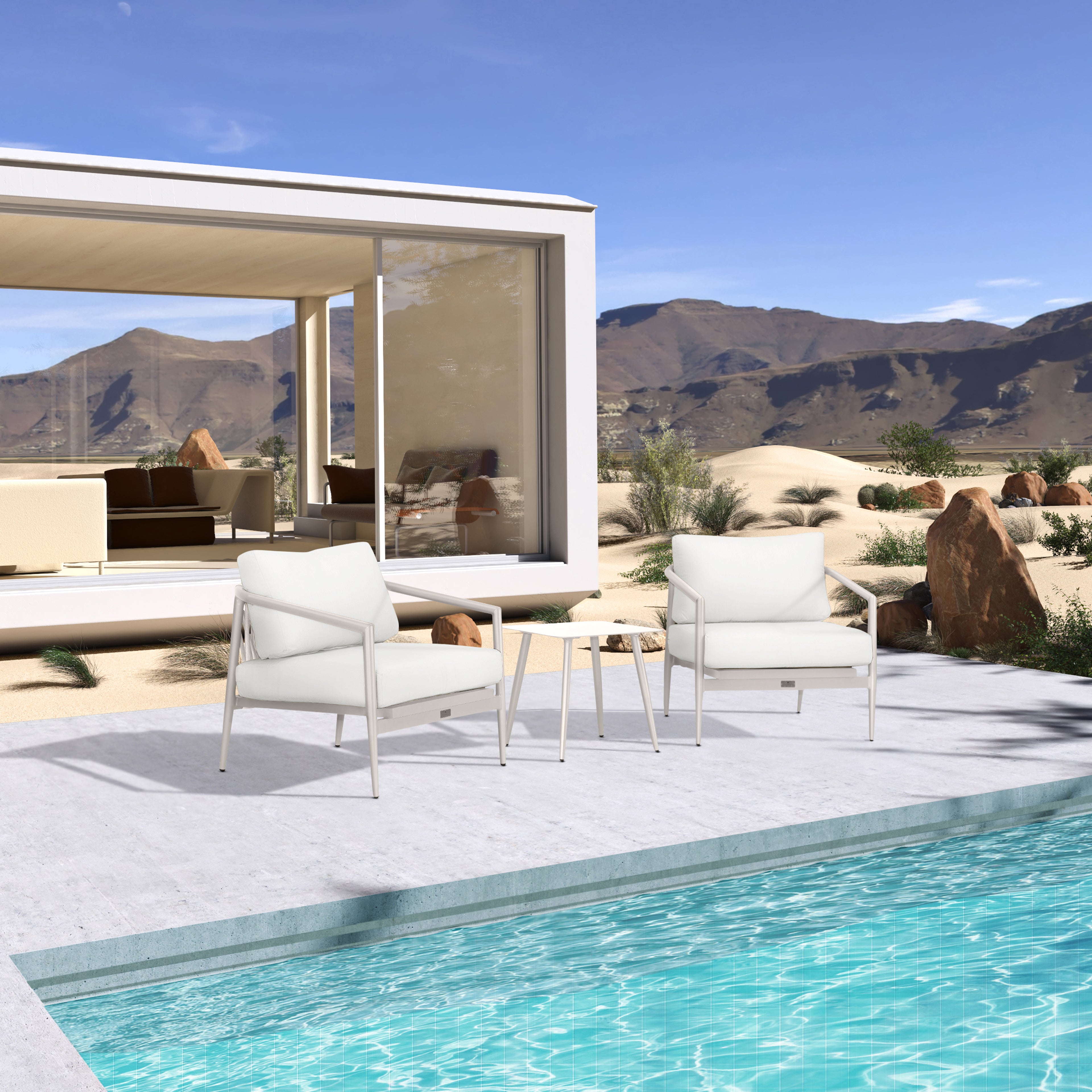 Olio 3 Piece Club Chair Set#Finish_Urban Stone#Fabric_Canvas Natural