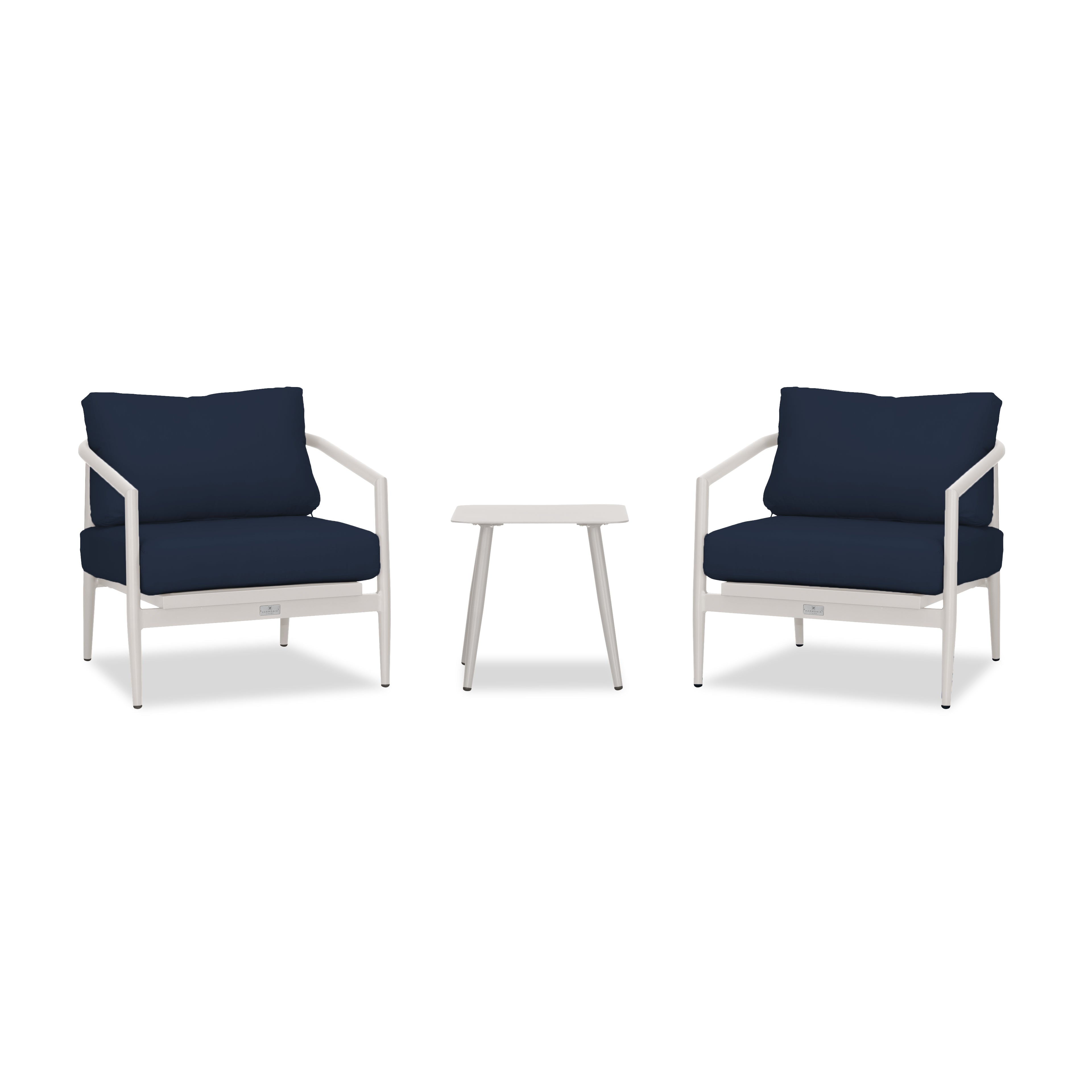 Olio 3 Piece Club Chair Set#Finish_Urban Stone#Fabric_Spectrum Indigo