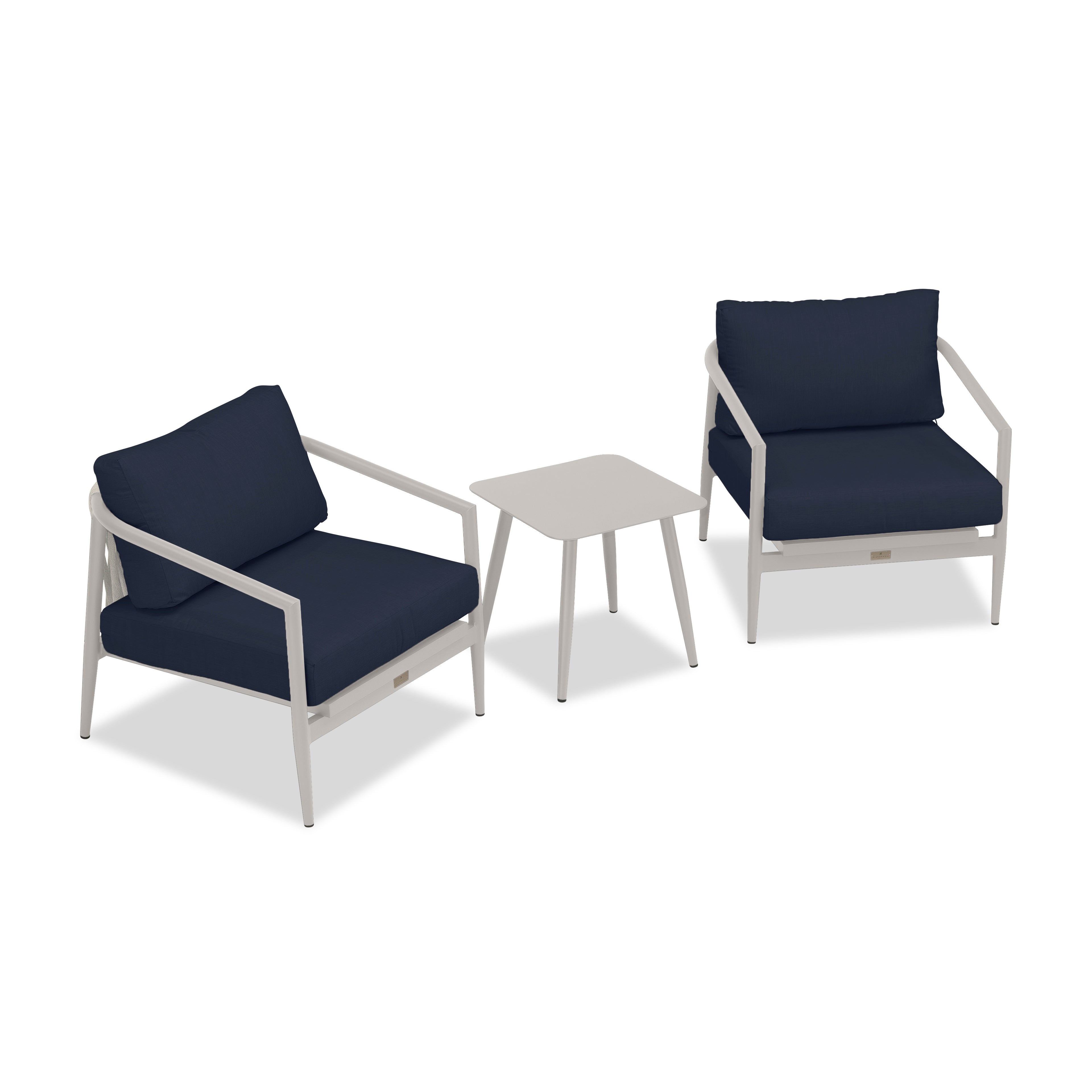 Olio 3 Piece Club Chair Set#Finish_Urban Stone#Fabric_Spectrum Indigo