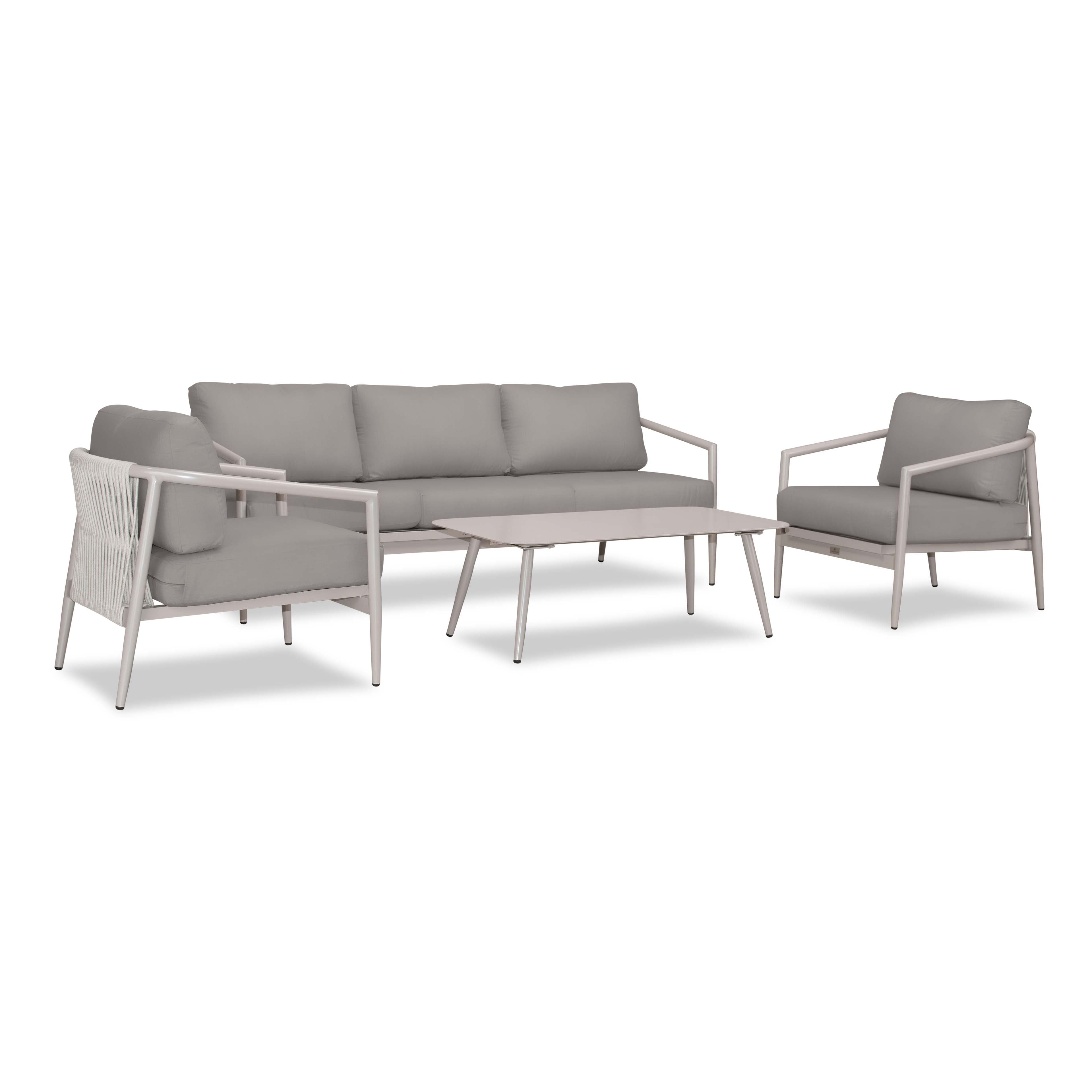 Olio 4 Piece Sofa Set#Finish_Urban Stone#Fabric_Canvas Charcoal