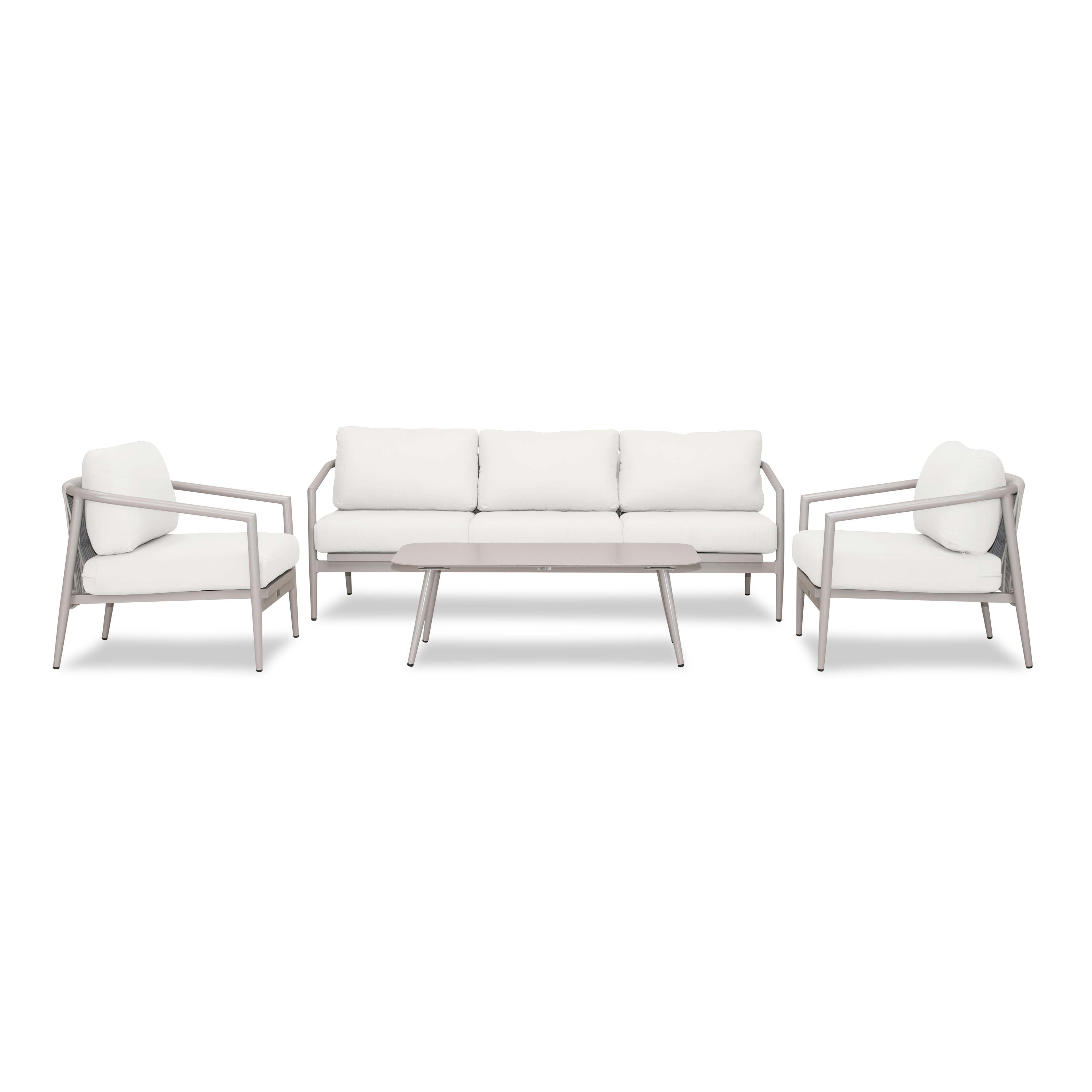 Olio 4 Piece Sofa Set#Finish_Urban Stone#Fabric_Canvas Natural