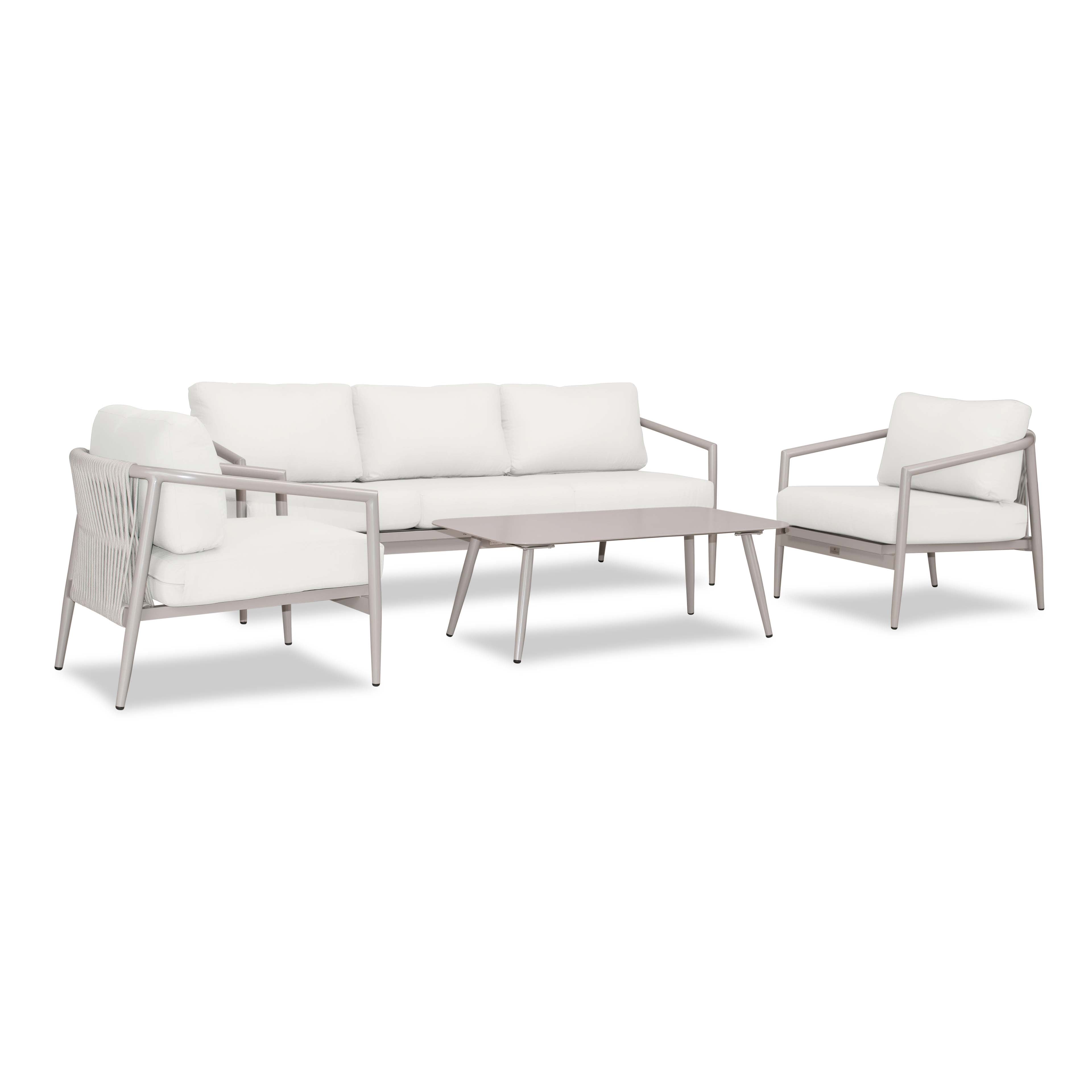 Olio 4 Piece Sofa Set#Finish_Urban Stone#Fabric_Canvas Natural