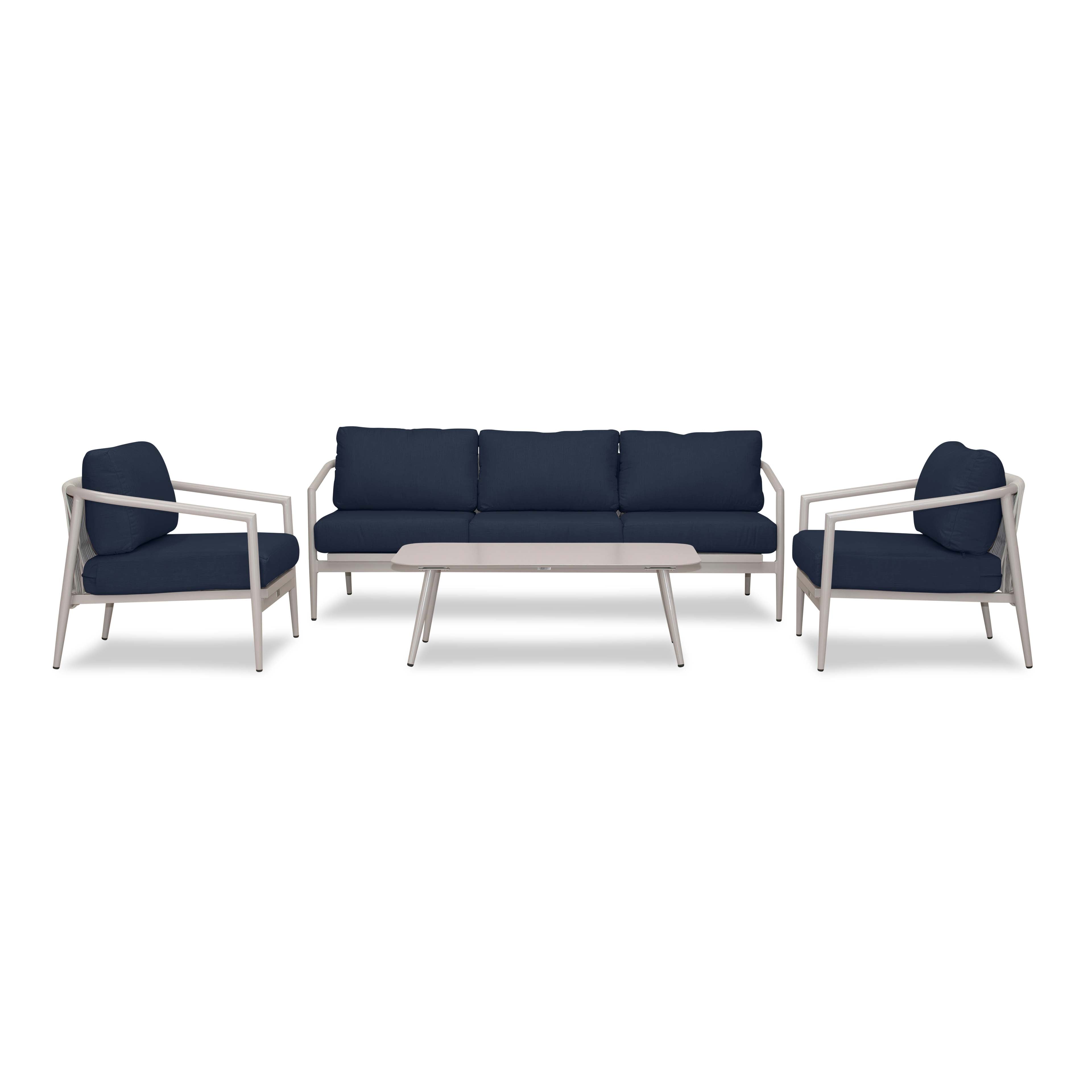 Olio 4 Piece Sofa Set#Finish_Urban Stone#Fabric_Spectrum Indigo