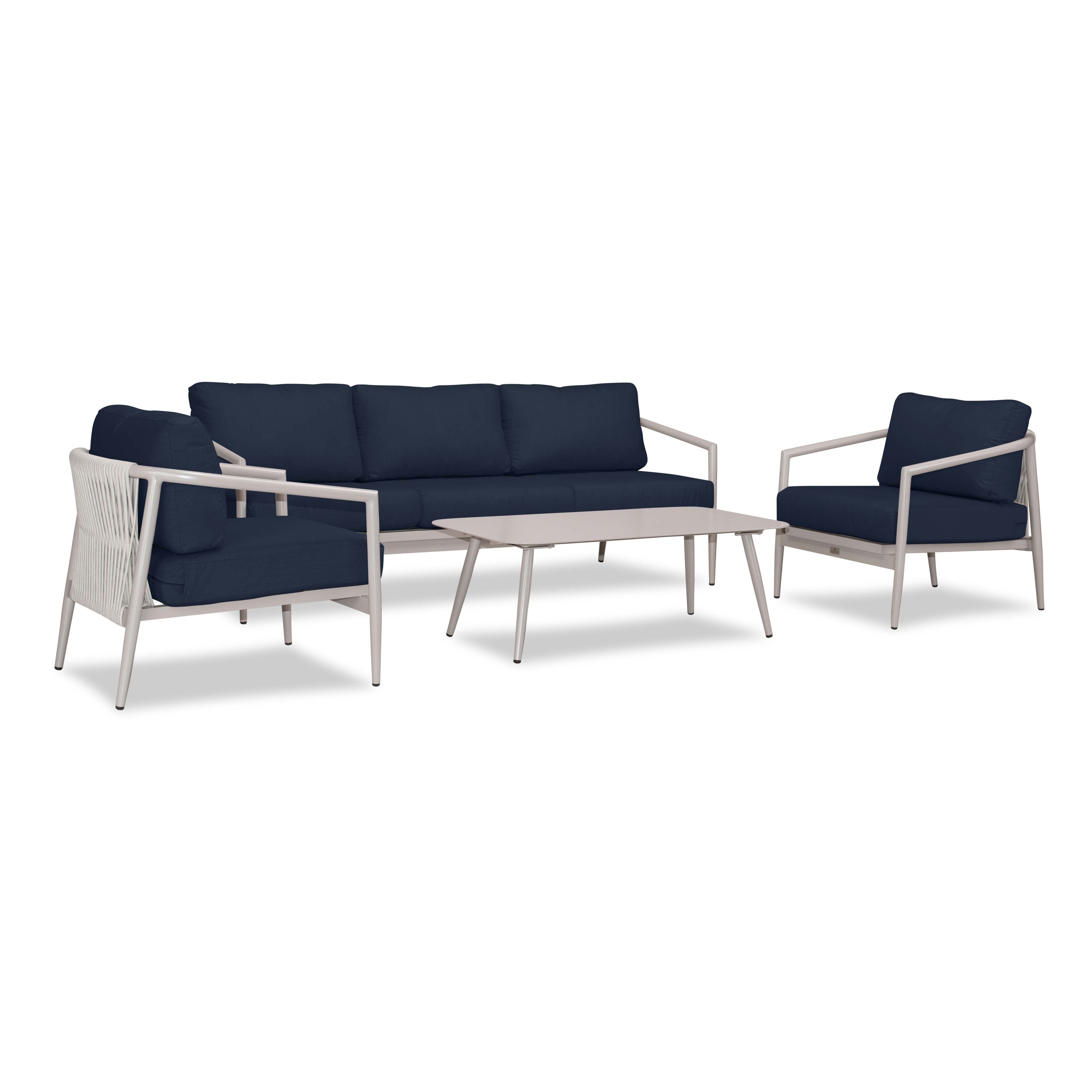 Olio 4 Piece Sofa Set#Finish_Urban Stone#Fabric_Spectrum Indigo