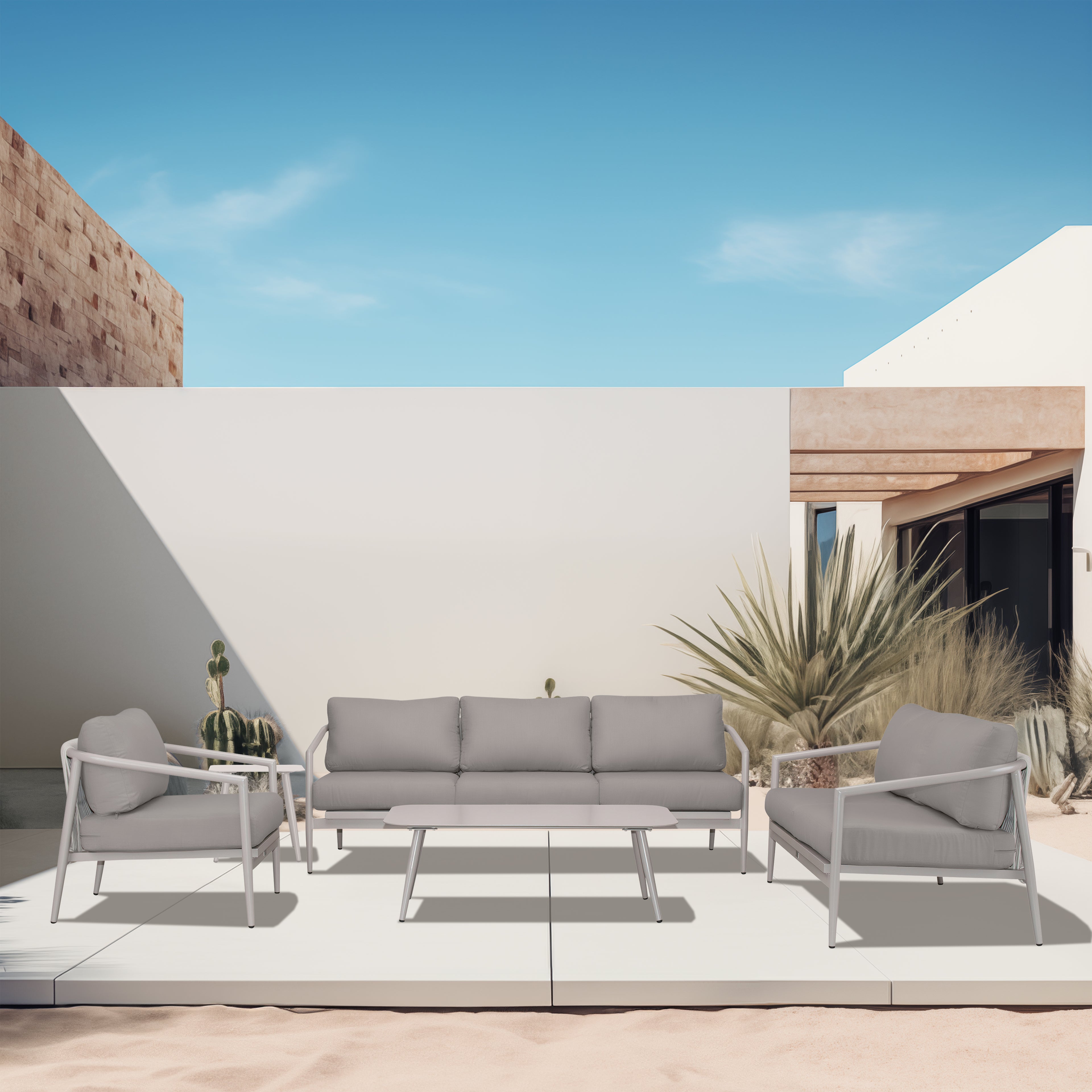 Olio 5 Piece Sofa Loveseat Set