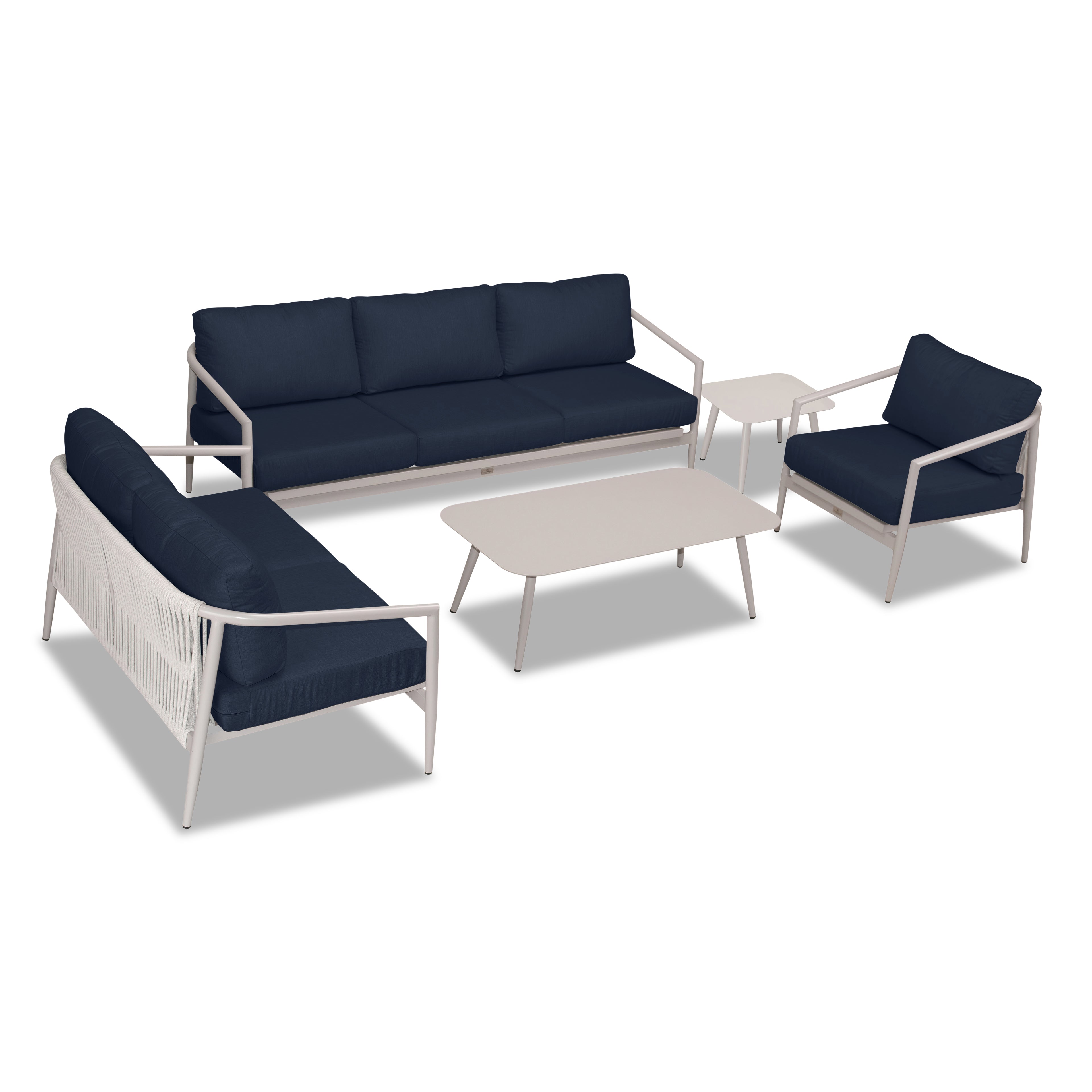 Olio 5 Piece Sofa Loveseat Set