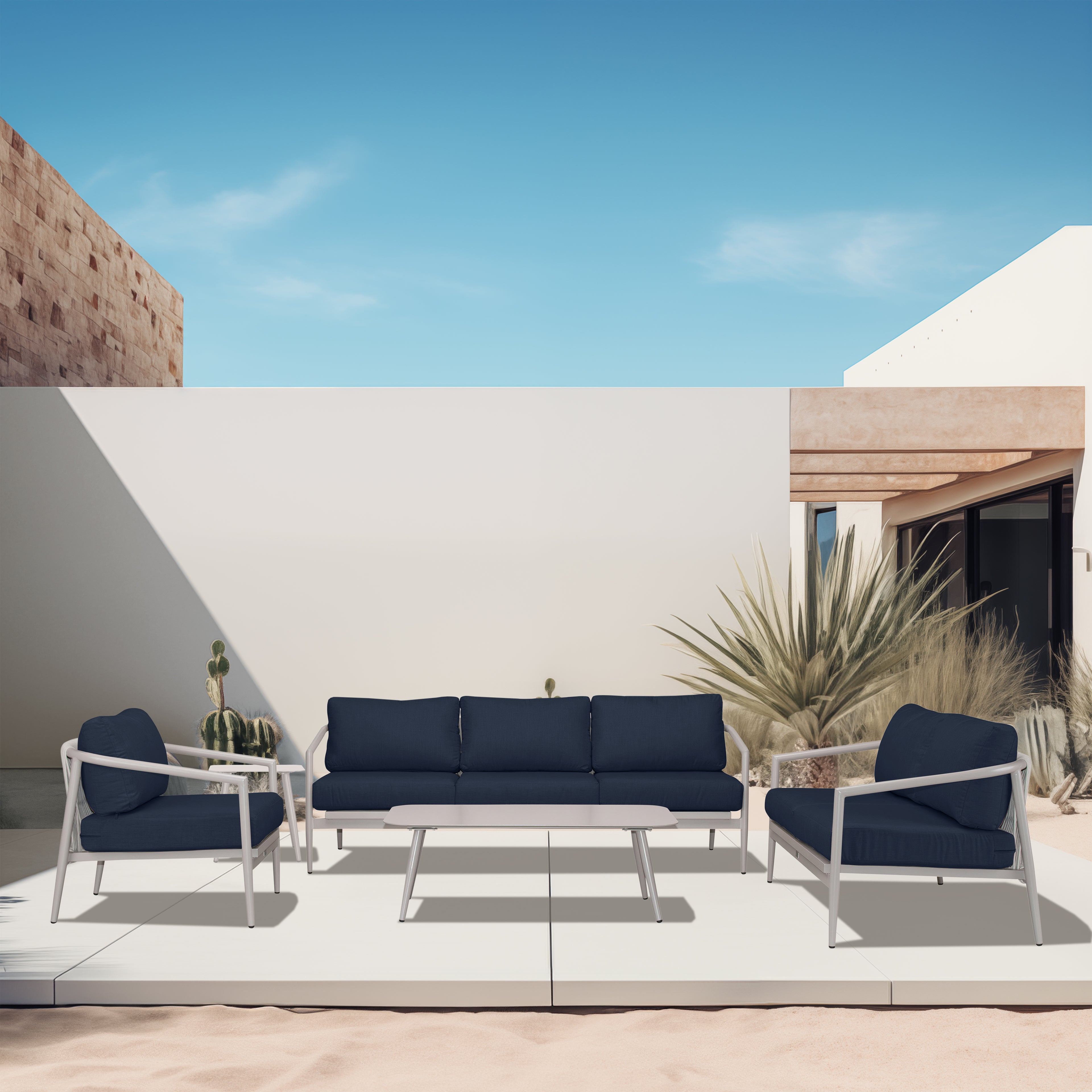 Olio 5 Piece Sofa Loveseat Set