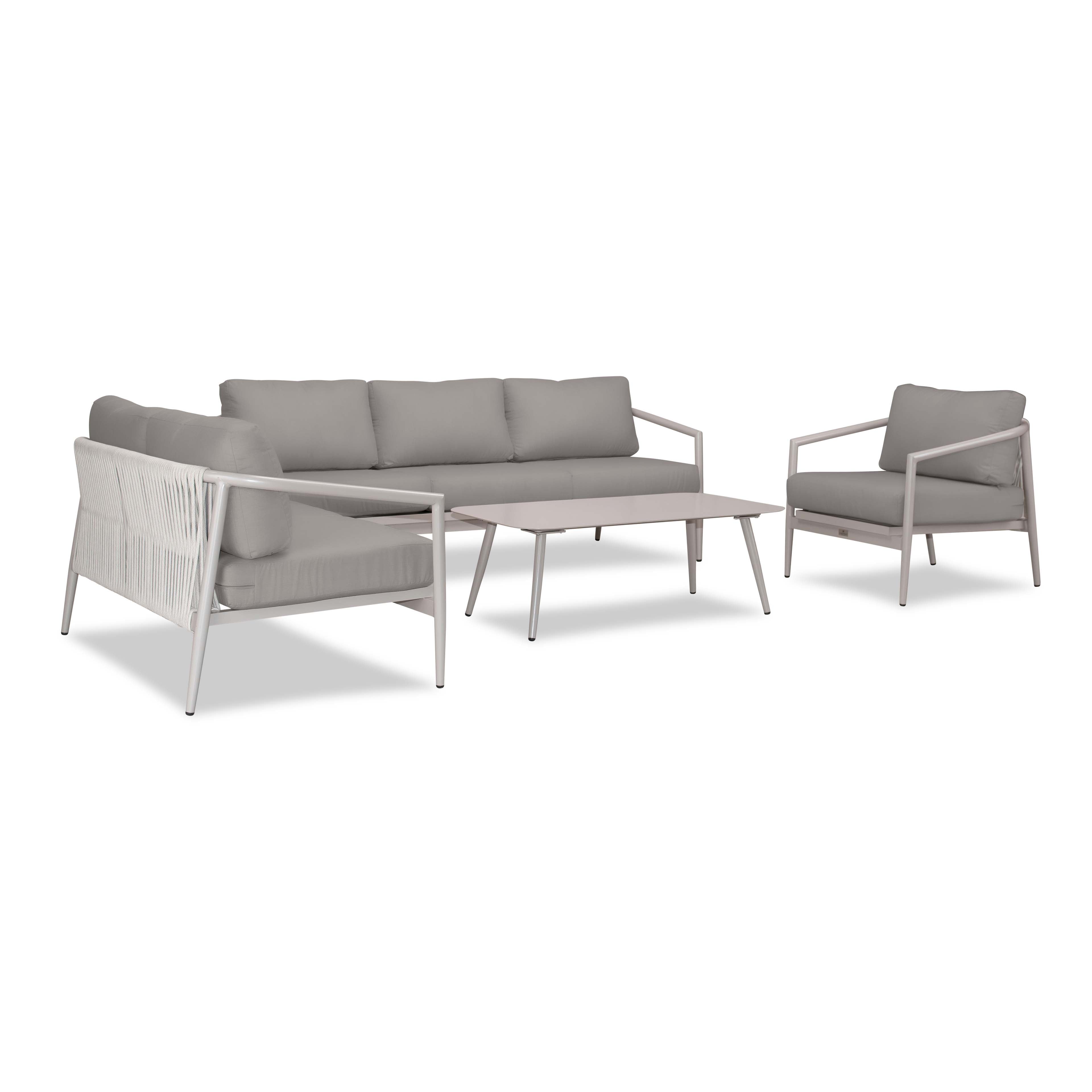 Olio 4 Piece Sofa Loveseat Set#Finish_Urban Stone#Fabric_Canvas Charcoal