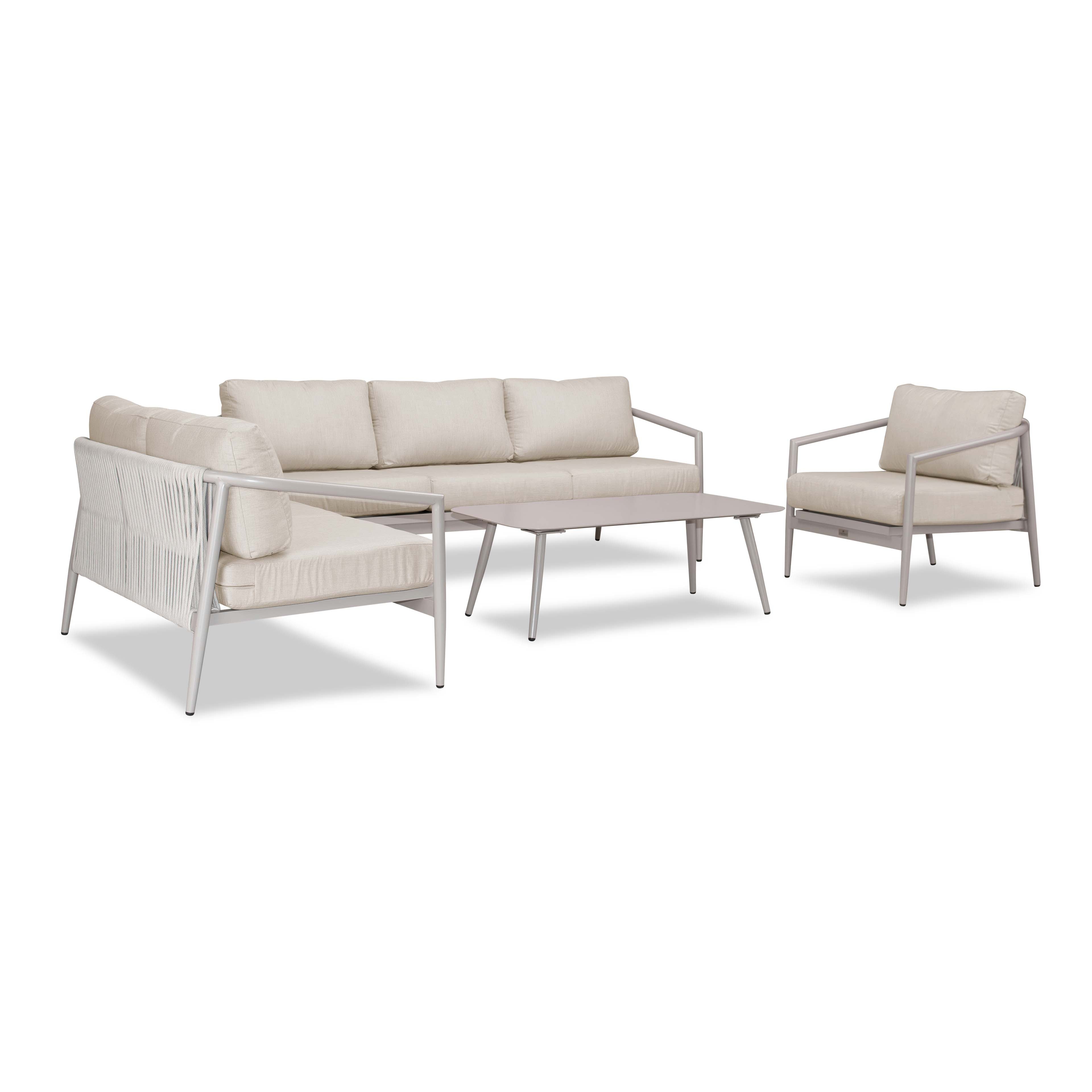 Olio 4 Piece Sofa Loveseat Set#Finish_Urban Stone#Fabric_Cast Silver